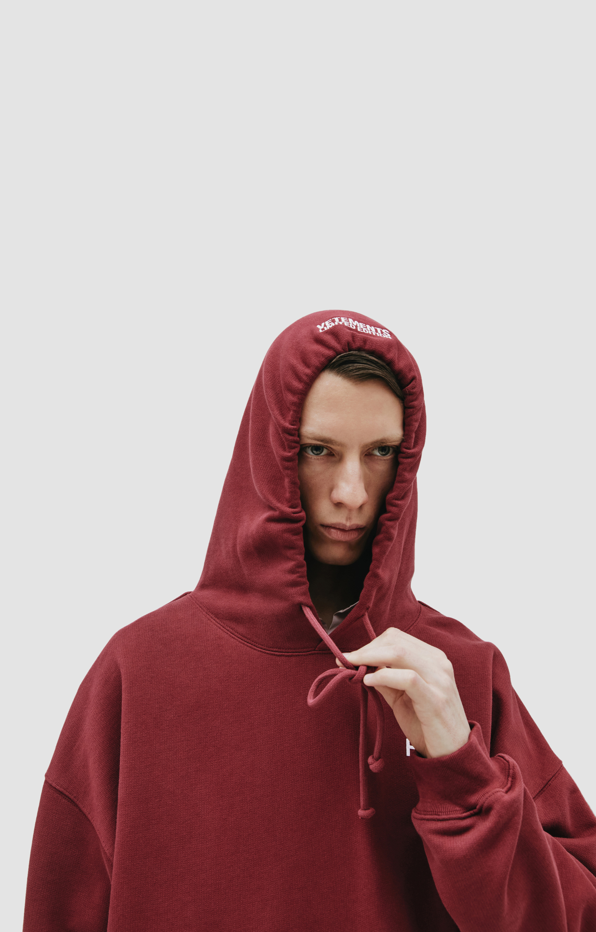 VETEMENTS Burgundy Definition Hoodie
