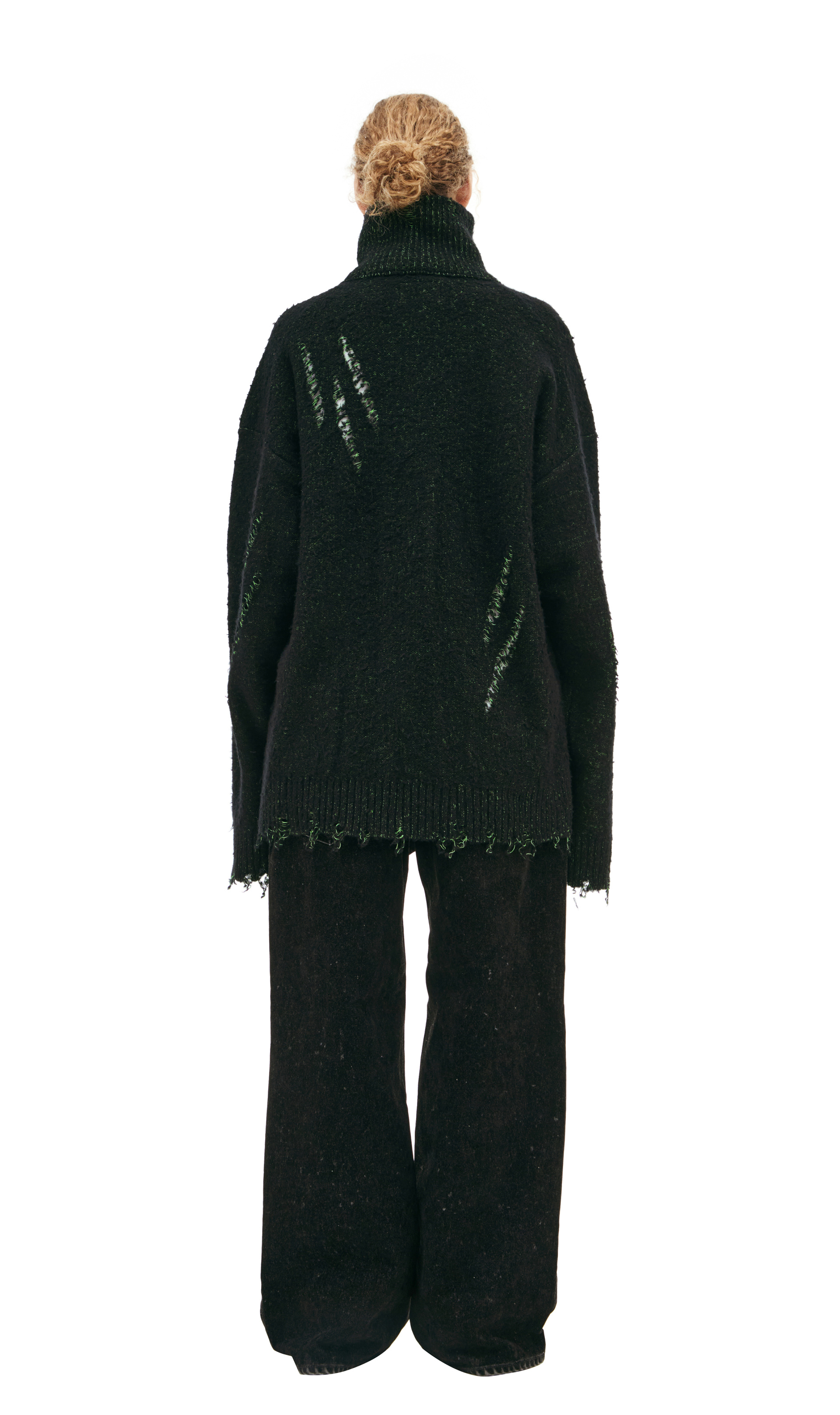 Doublet Cardigan with skeleton sleeves