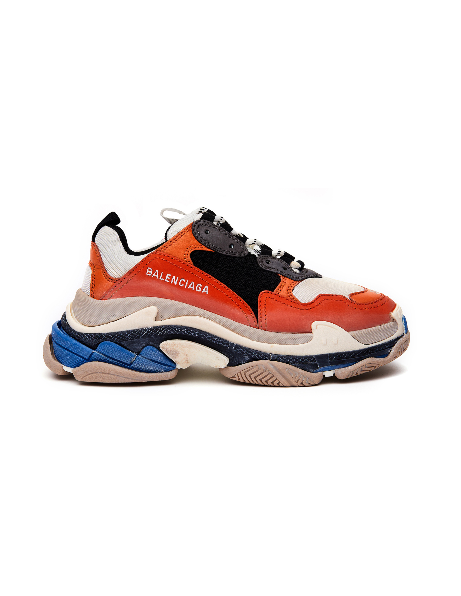 Balenciaga Orange Triple S Sneakers