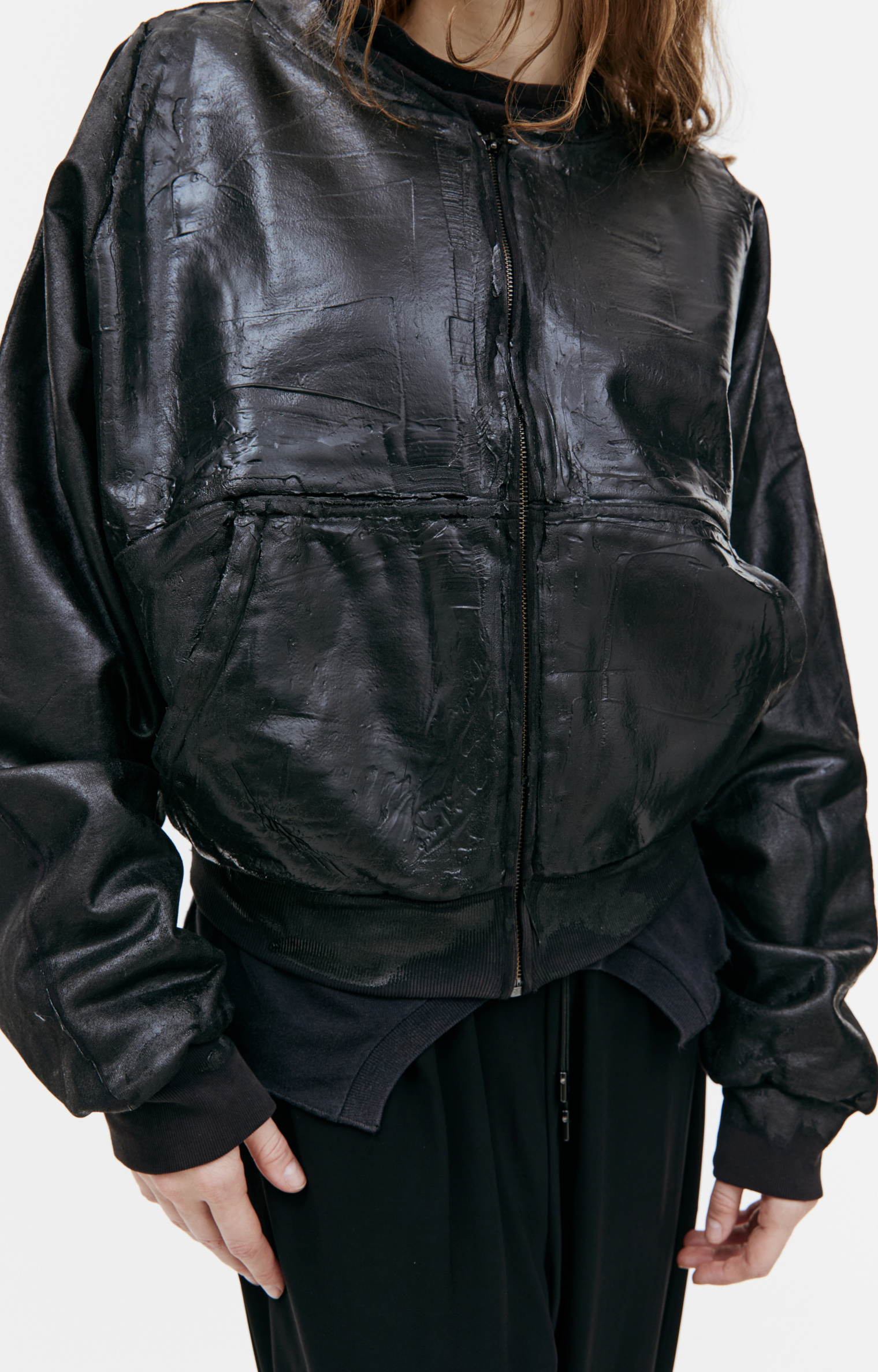 PROTOTYPES Coated bomber jacket