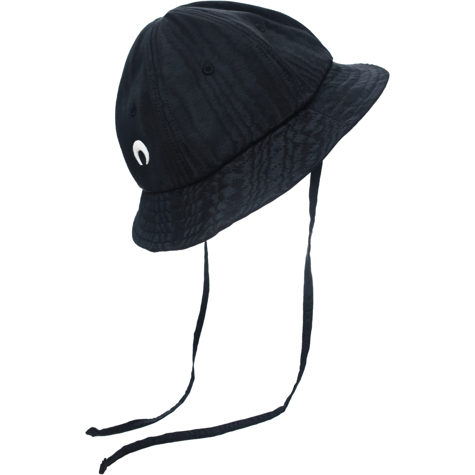 MARINE SERRE Black Bell beach hat