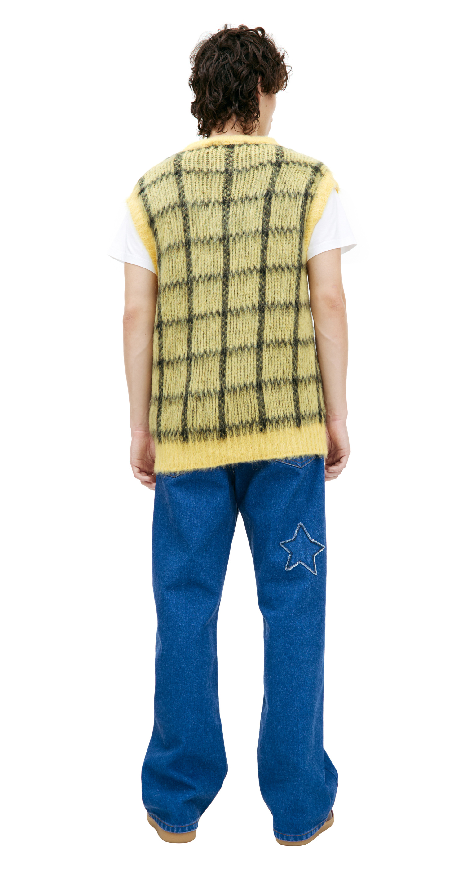 Marni Oversize plaid vest