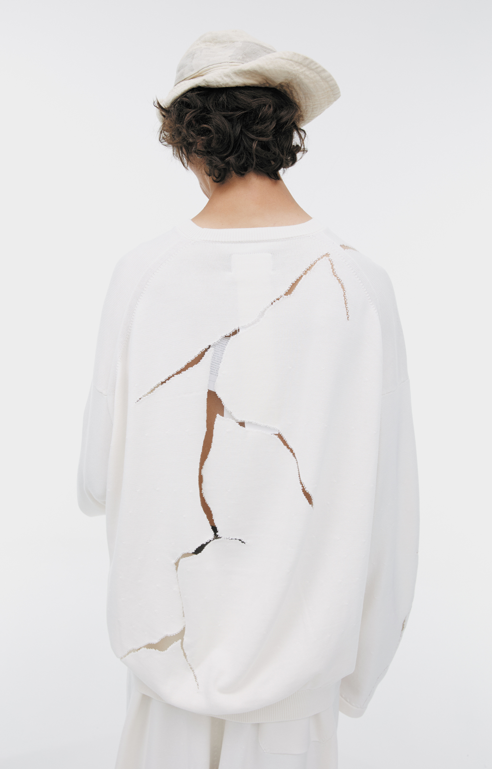 Doublet CRACKED EGG KNIT sweatshirt