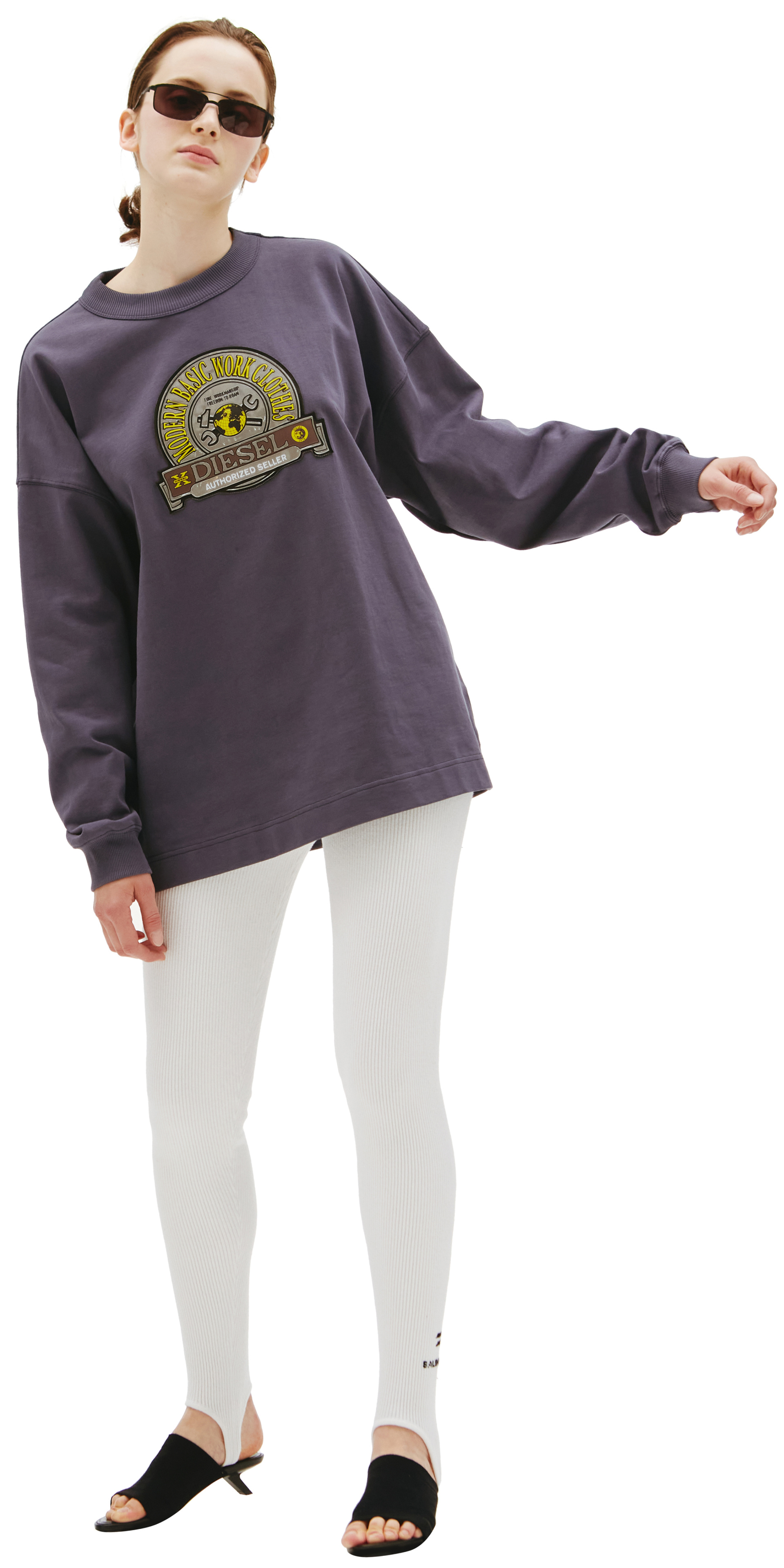 Diesel Cotton sweatshirt with patch