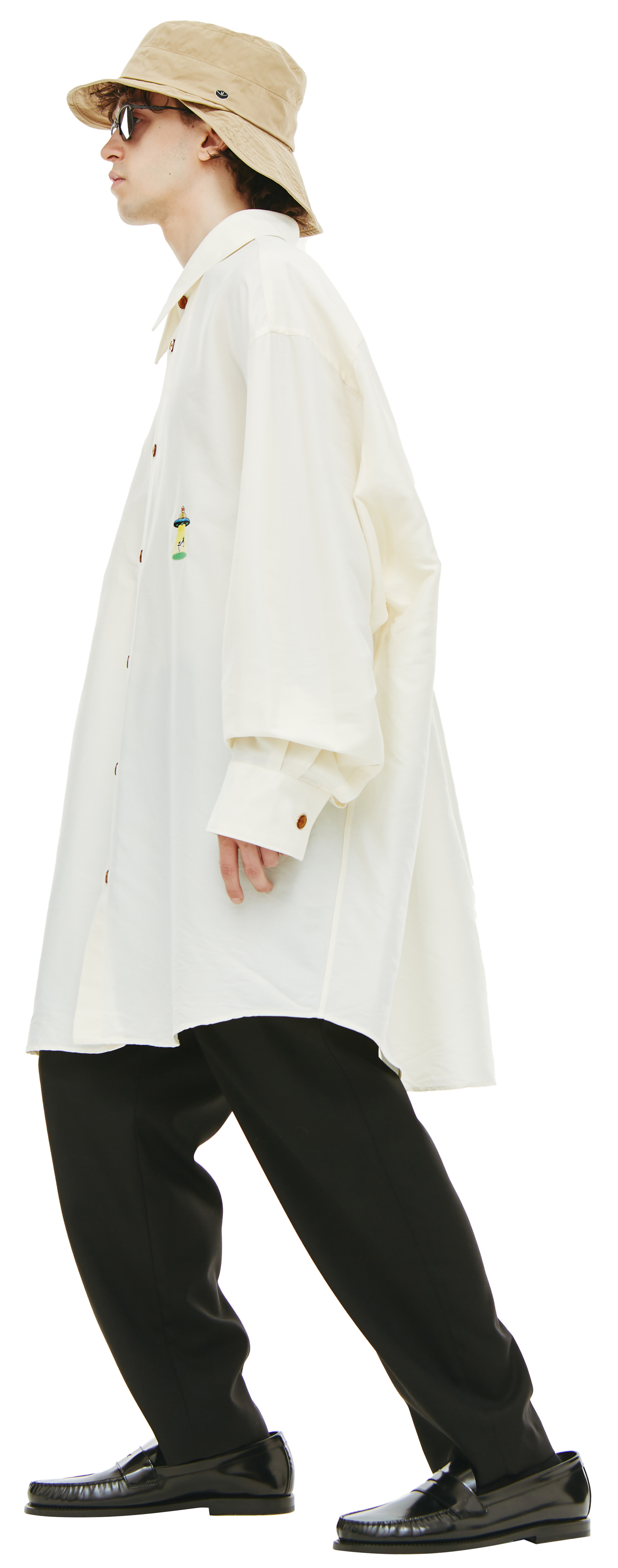 Doublet Milk fiber oversized shirt