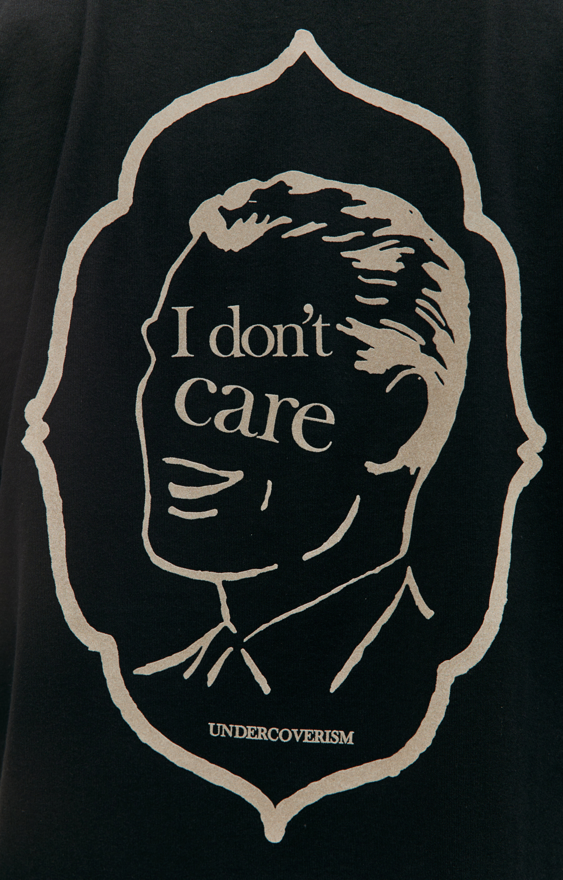Undercover \'I don\'t care\' printed t-shirt