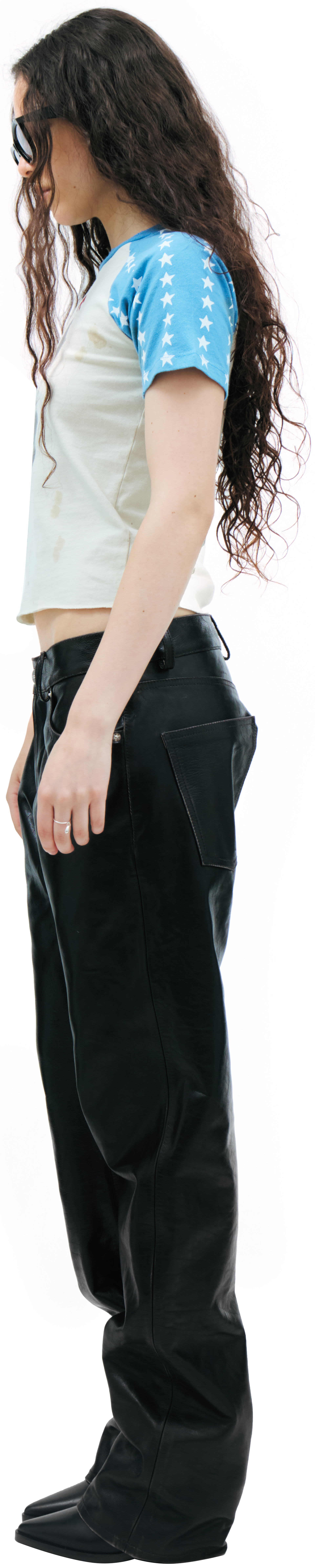 Enfants Riches Déprimés Black leather trousers