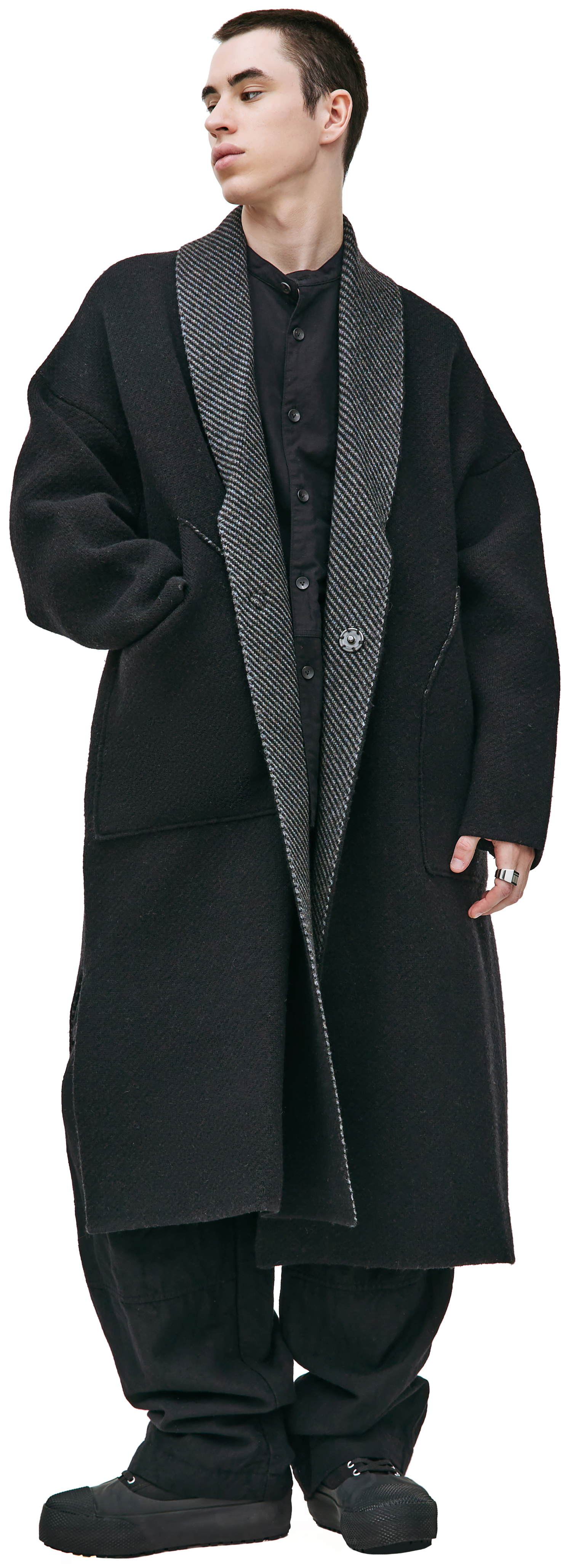 The Viridi-Anne Oversized wool coat