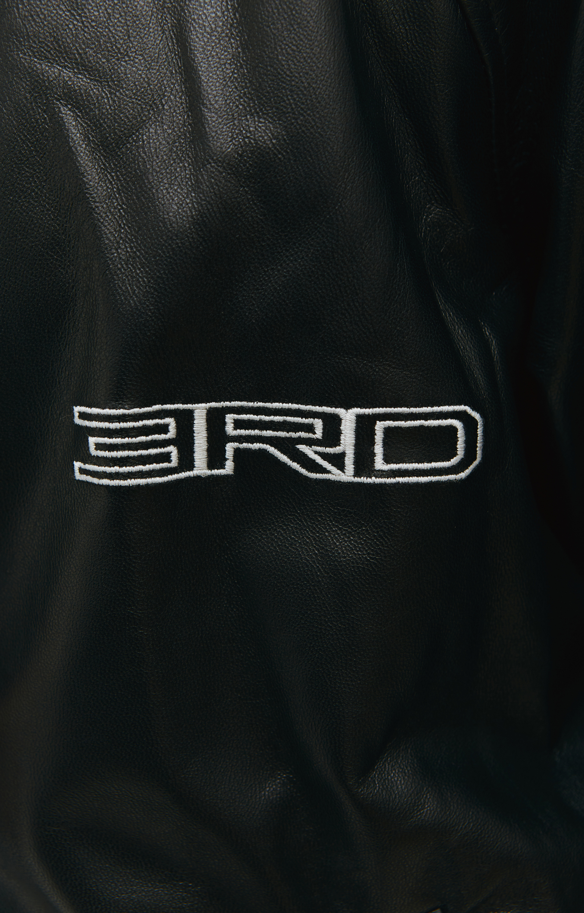 Enfants Riches Déprimés Embroidered leather jacket