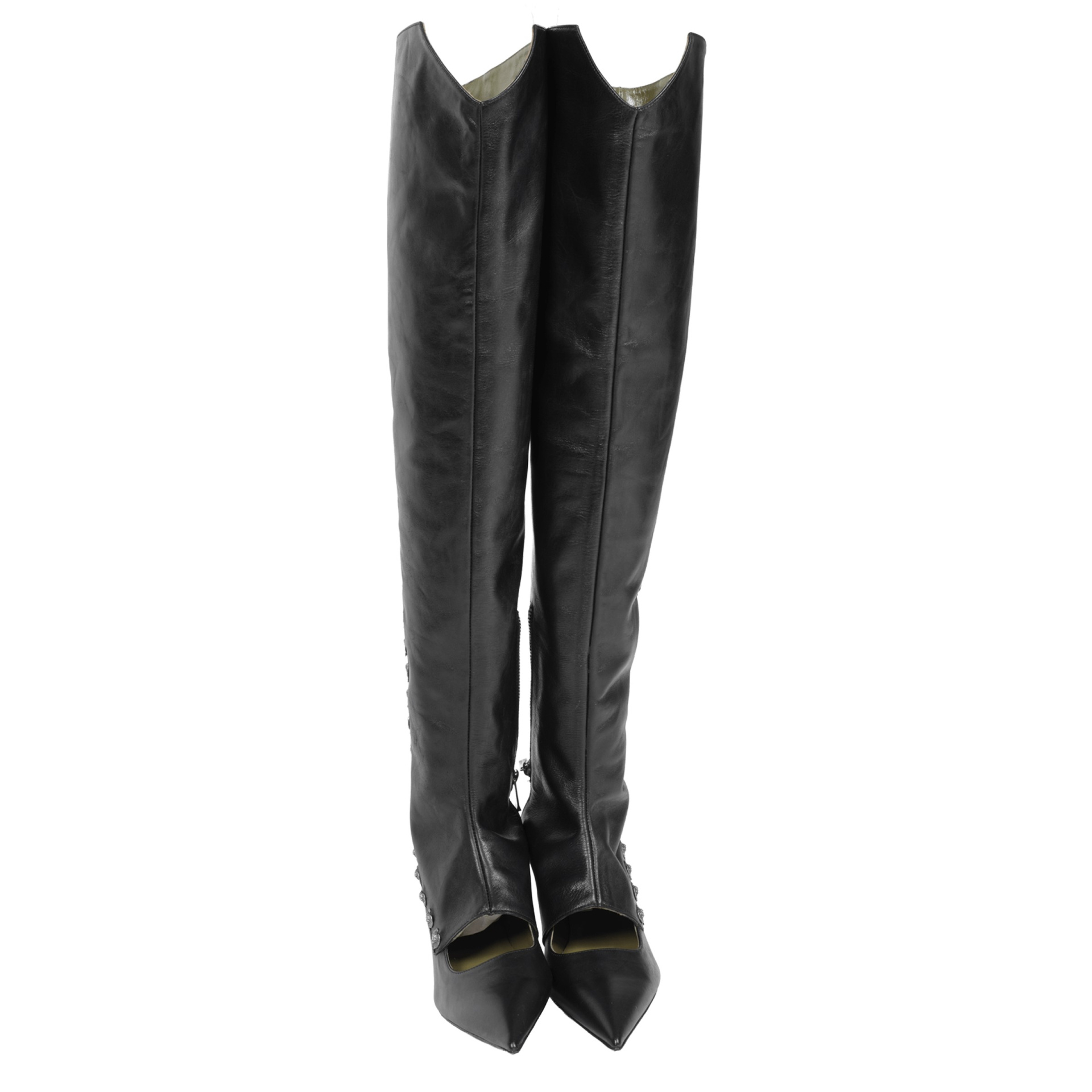 Enfants Riches Déprimés Black leather boots