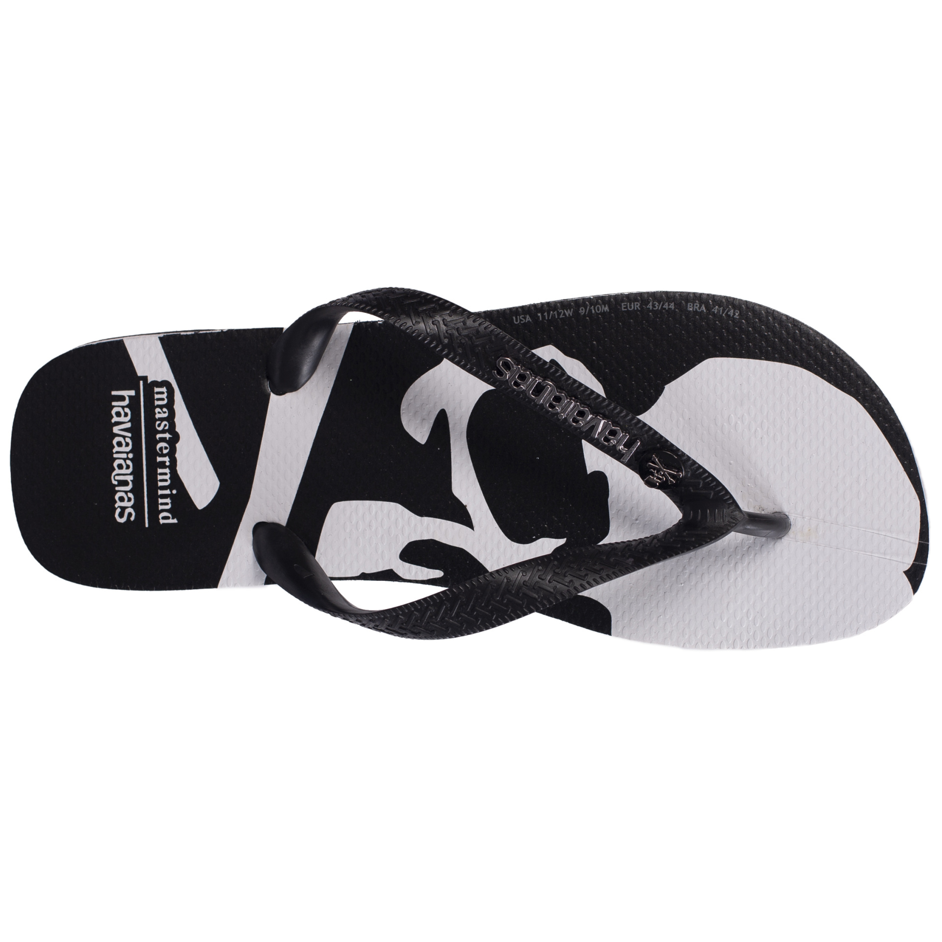 Mastermind WORLD Black Tradi Zori Scull Printed Sandal