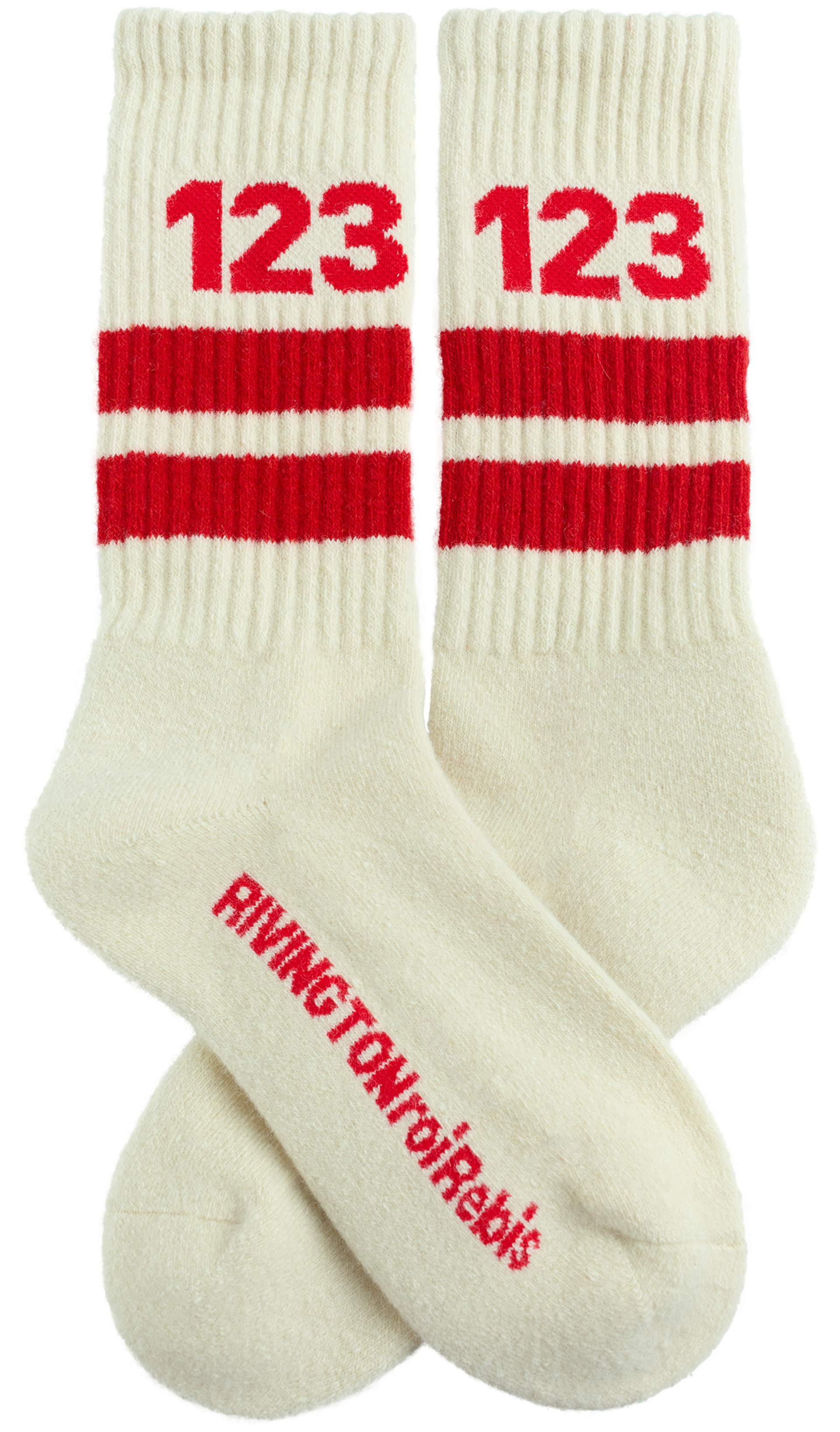 RRR123 White Logo Socks