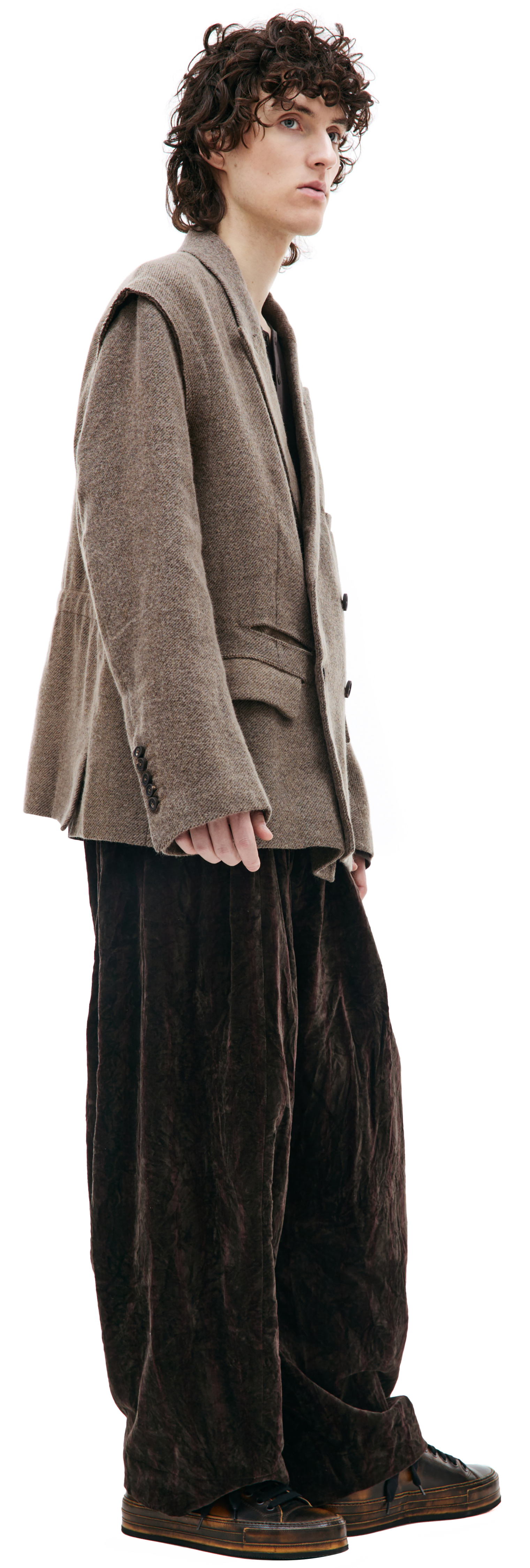 Ziggy Chen Double-breasted wool blazer