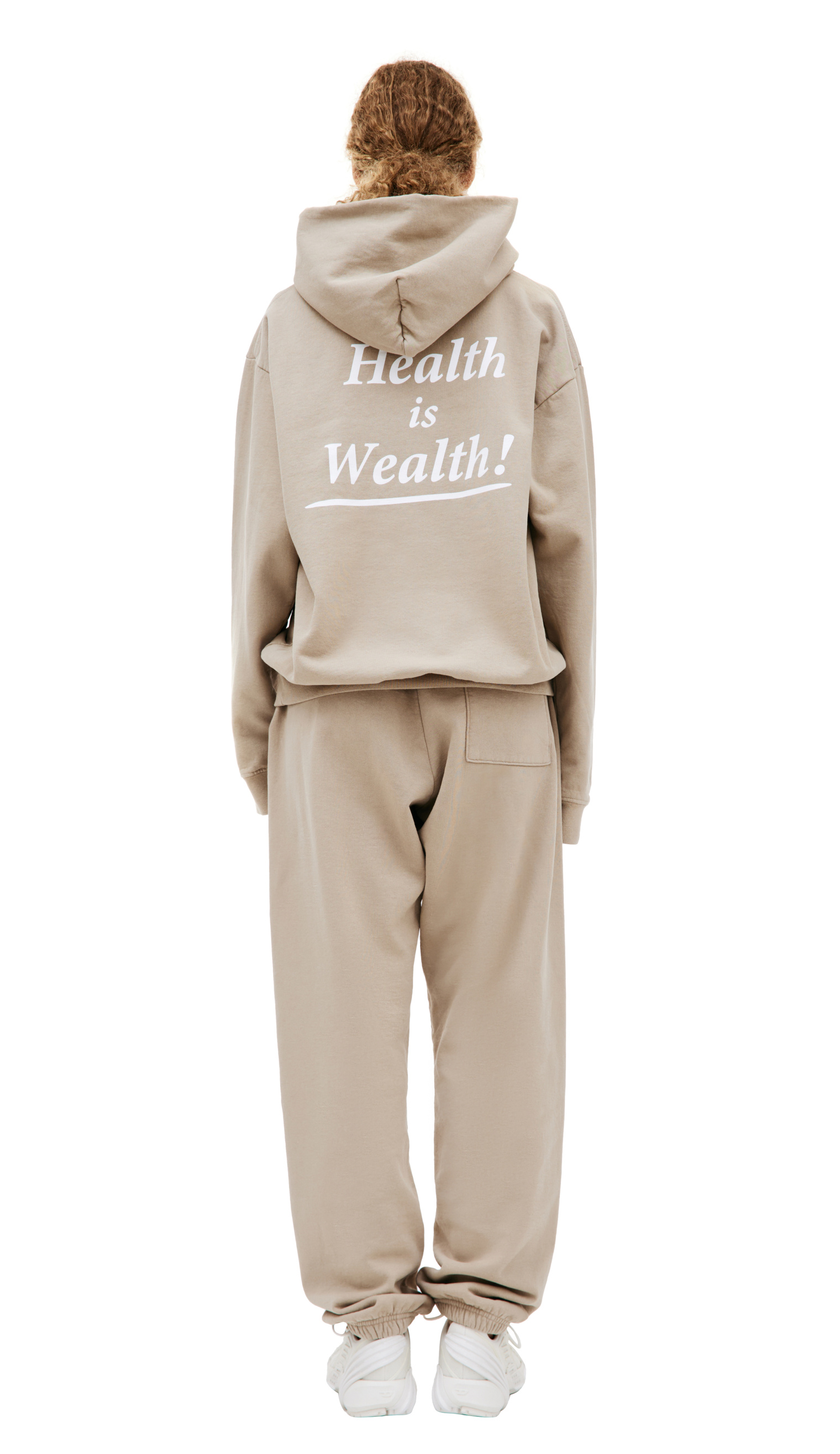 SPORTY & RICH \'Health is wealth\' printed hoodie