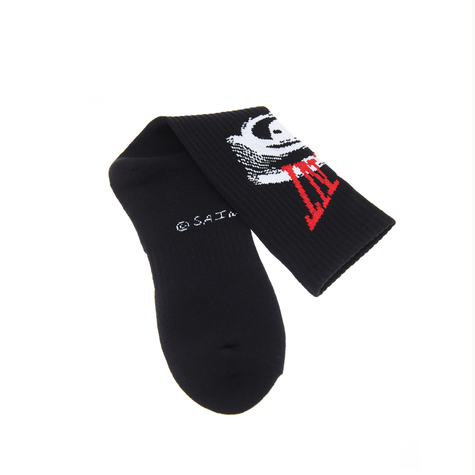 Saint Michael Black Printed Socks