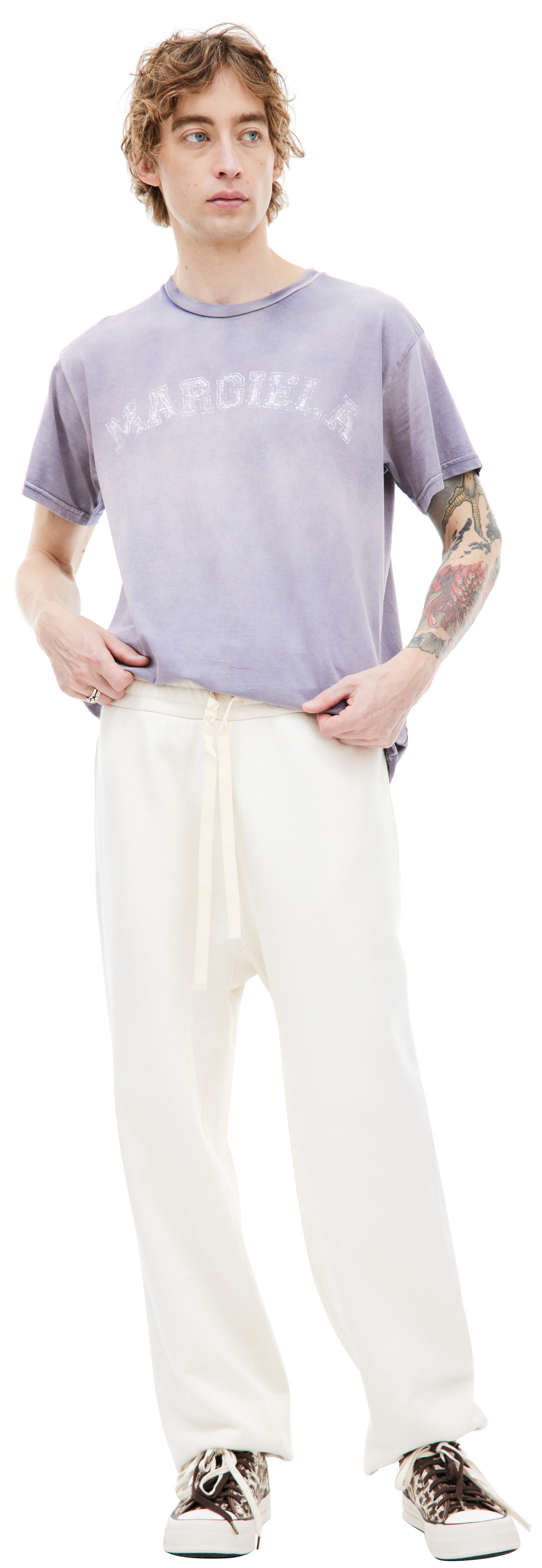 Jil Sander Beige cotton sweatpants