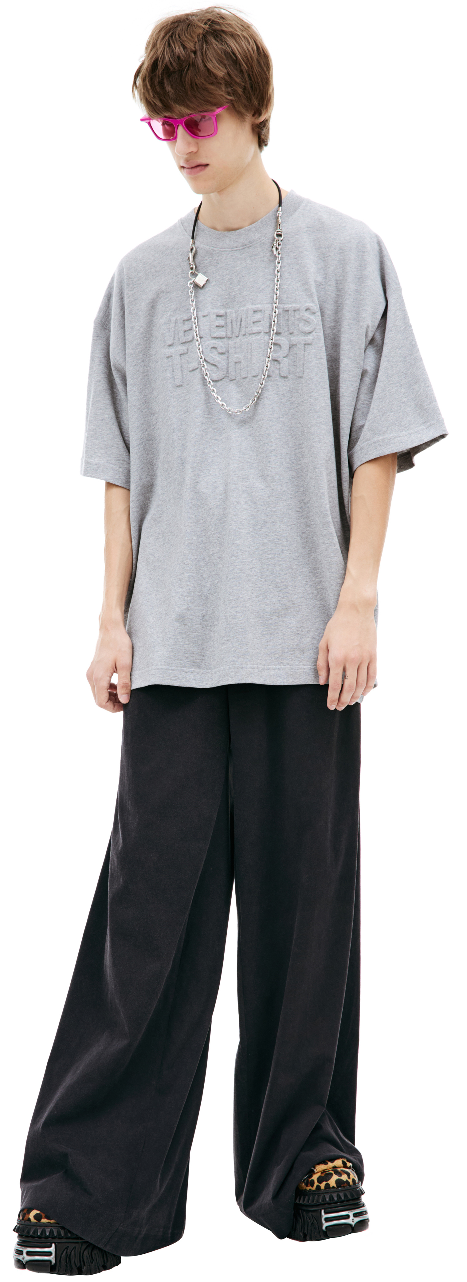 VETEMENTS Gray Illusion T-shirt