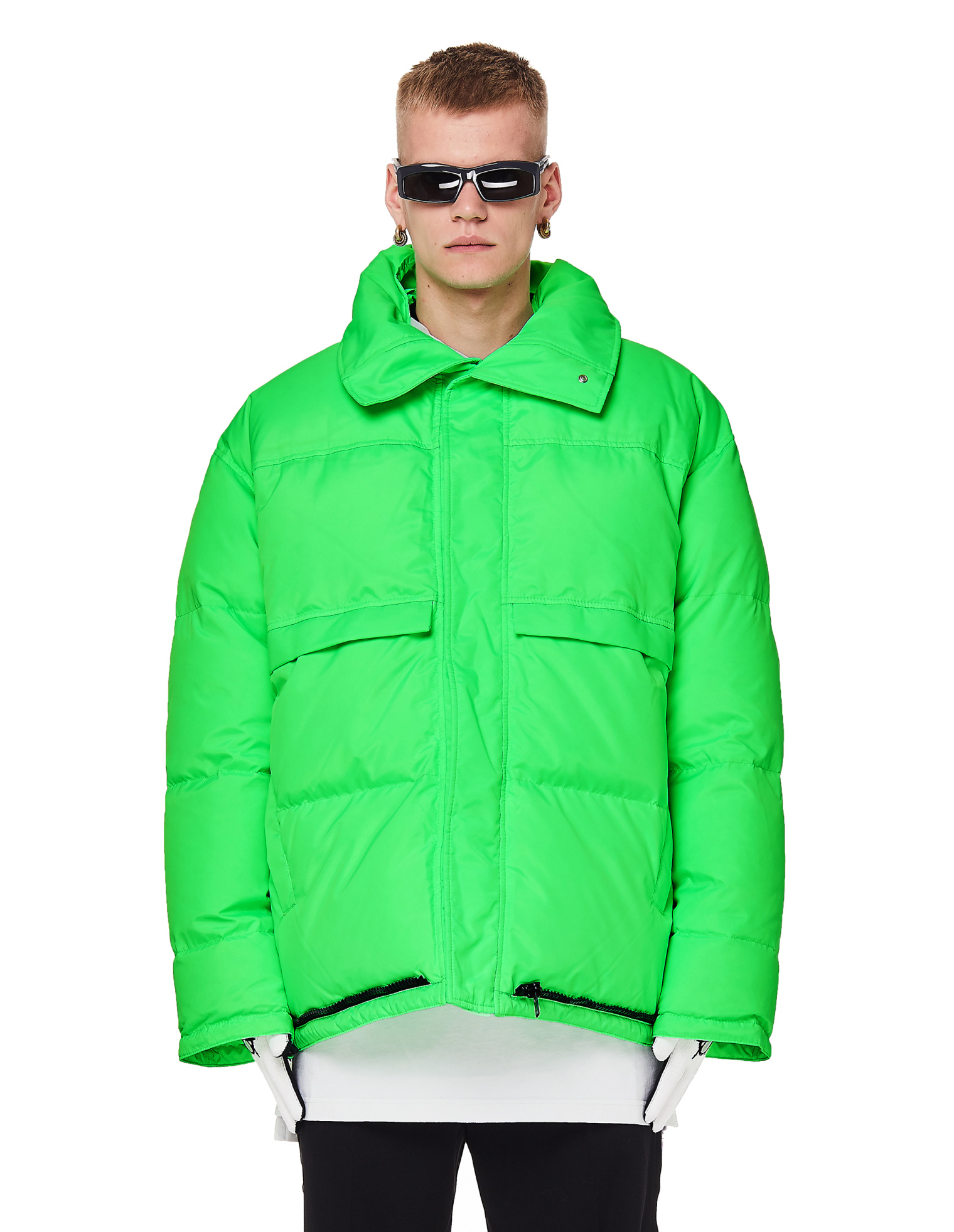 VETEMENTS Fluo Green Puffer Jacket