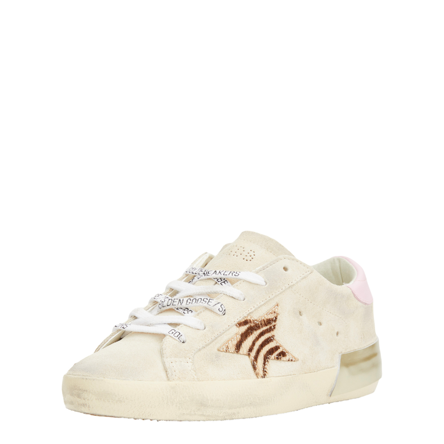 Golden Goose Super Star horsy zebra printed sneakers