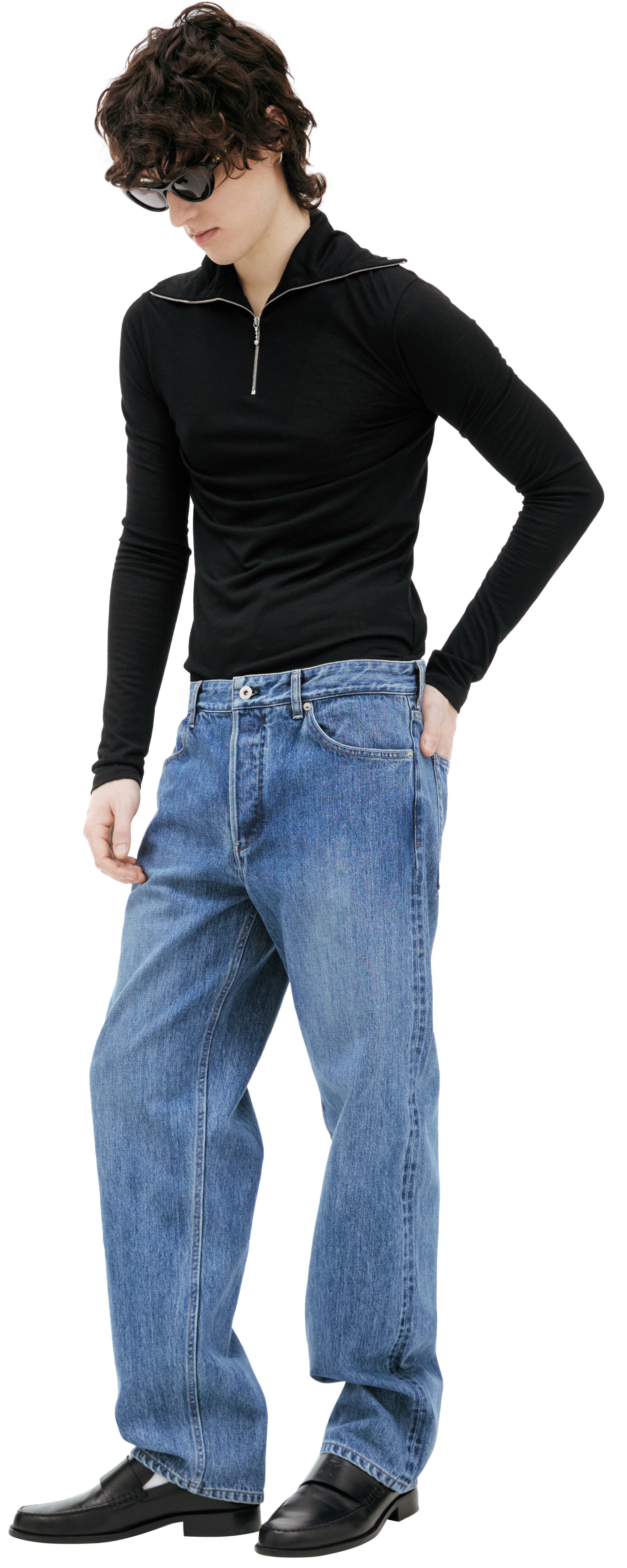 Jil Sander Straight jeans with patch