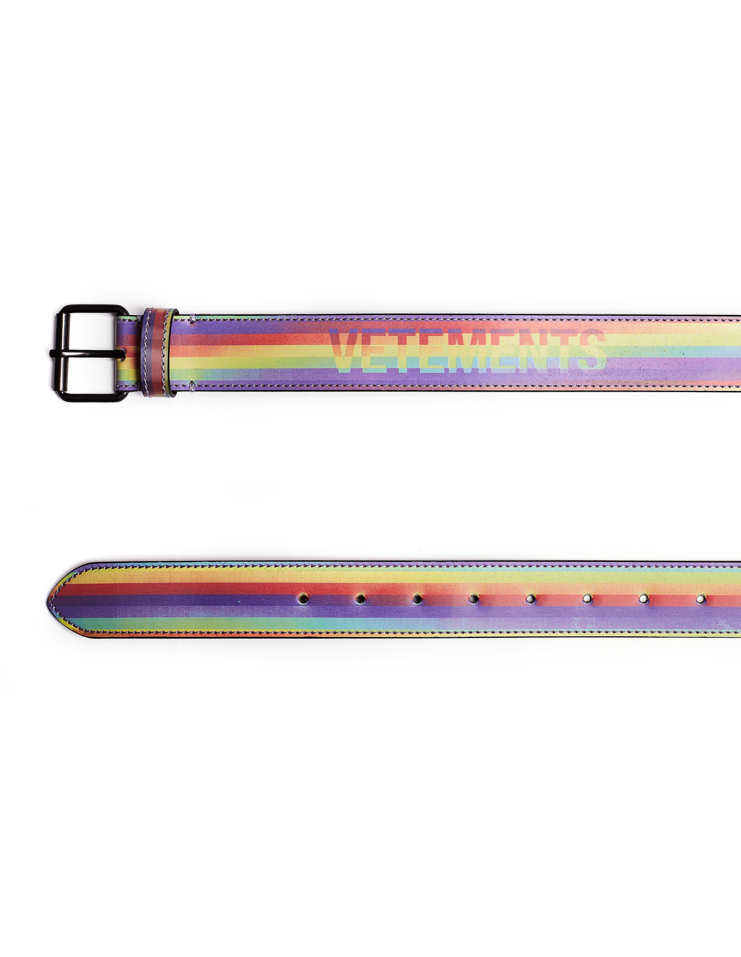 VETEMENTS Hologram Leather Belt