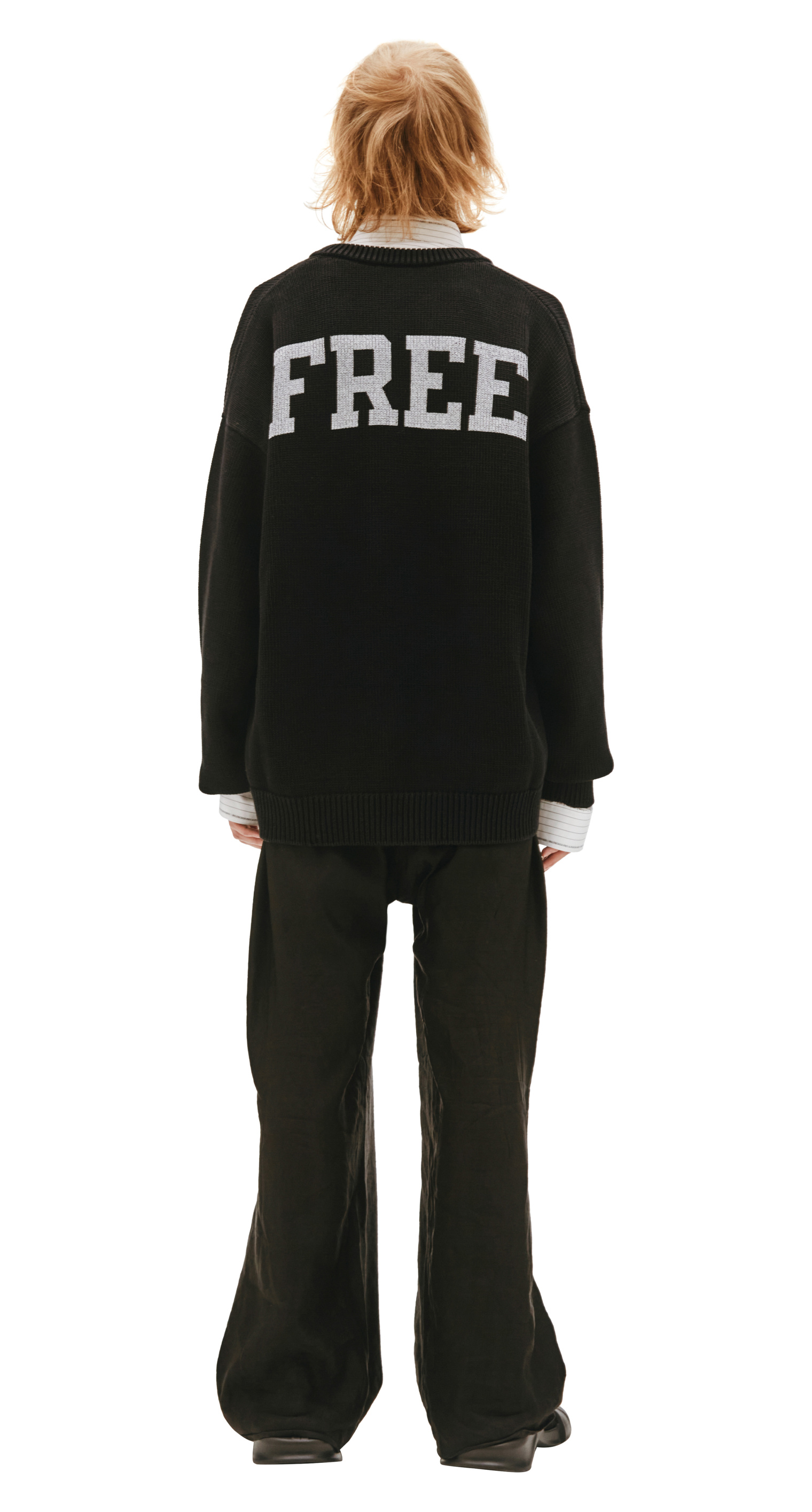 Balenciaga Black V-Neck Sweater