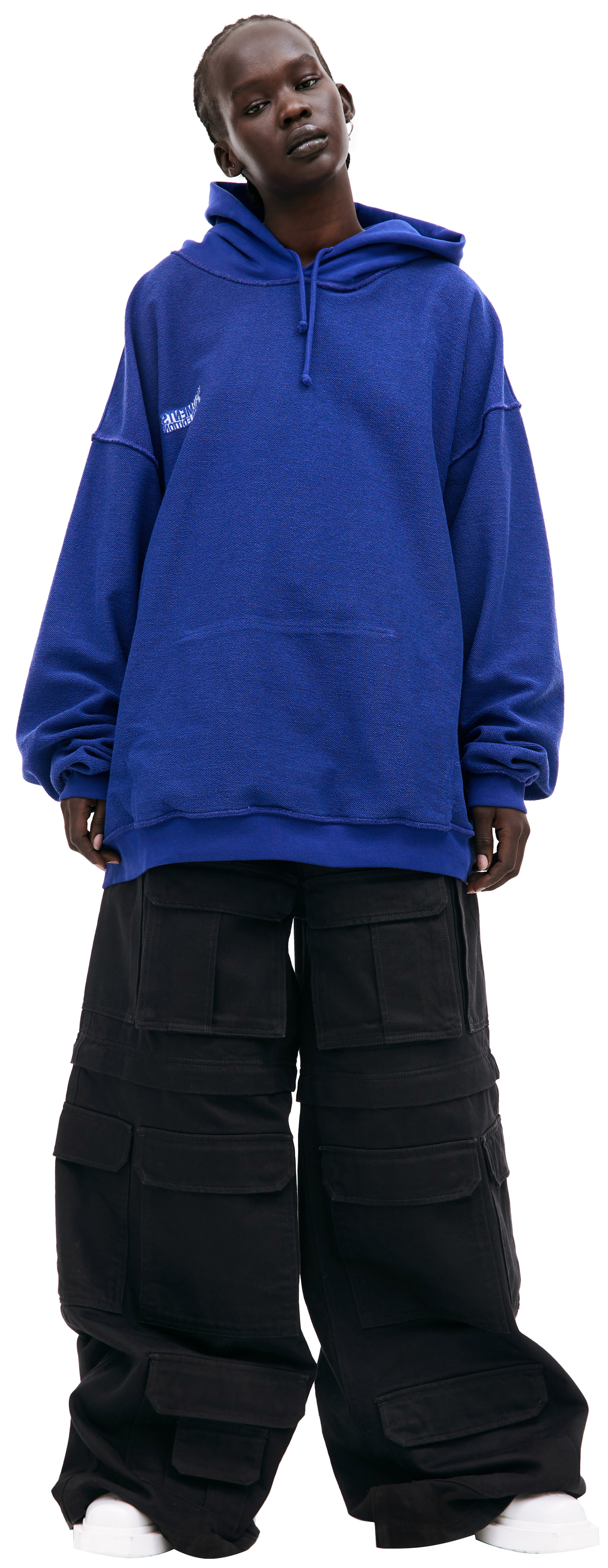 VETEMENTS Black inside-out hoodie