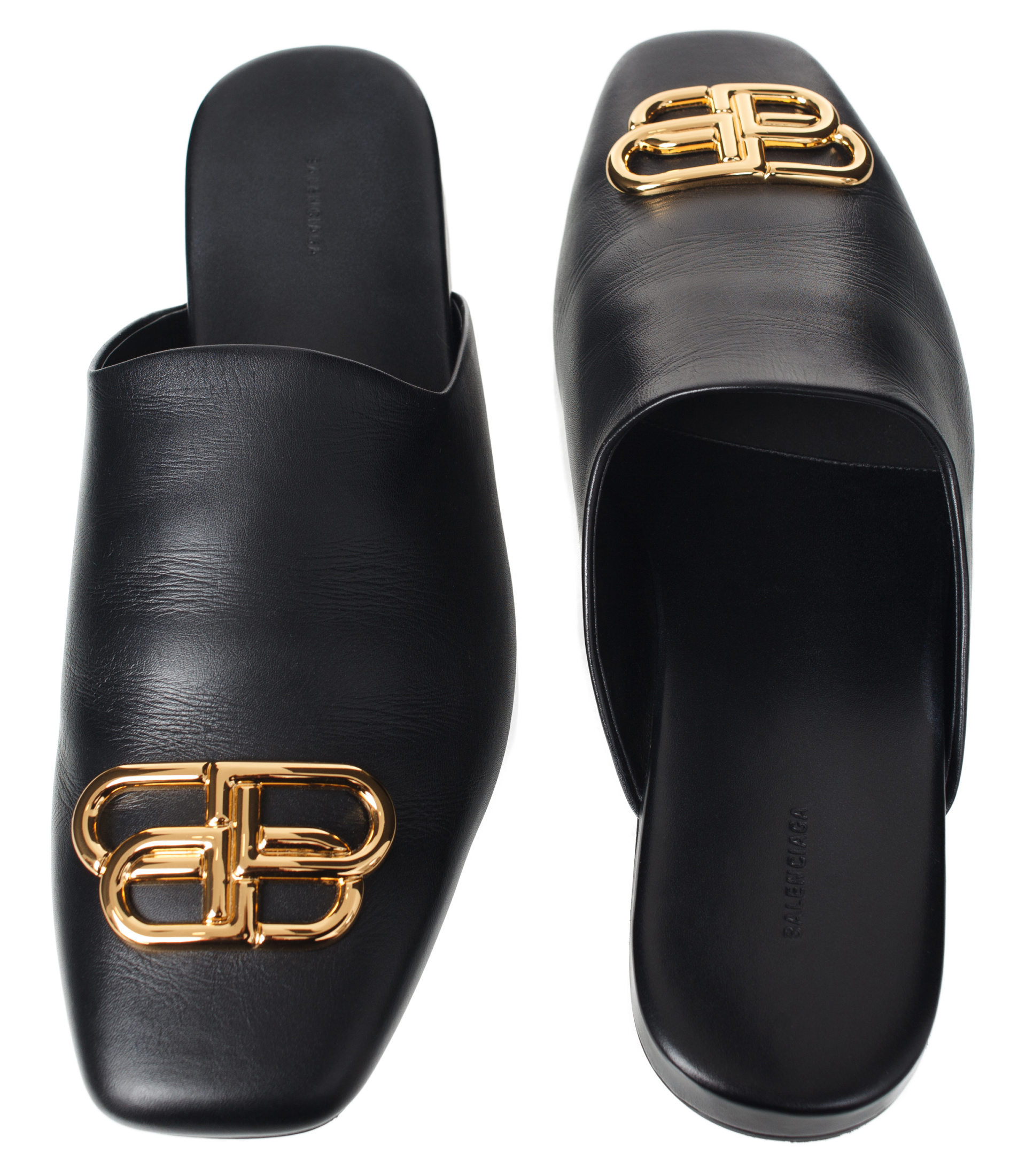 Balenciaga Black BB Cosy mules