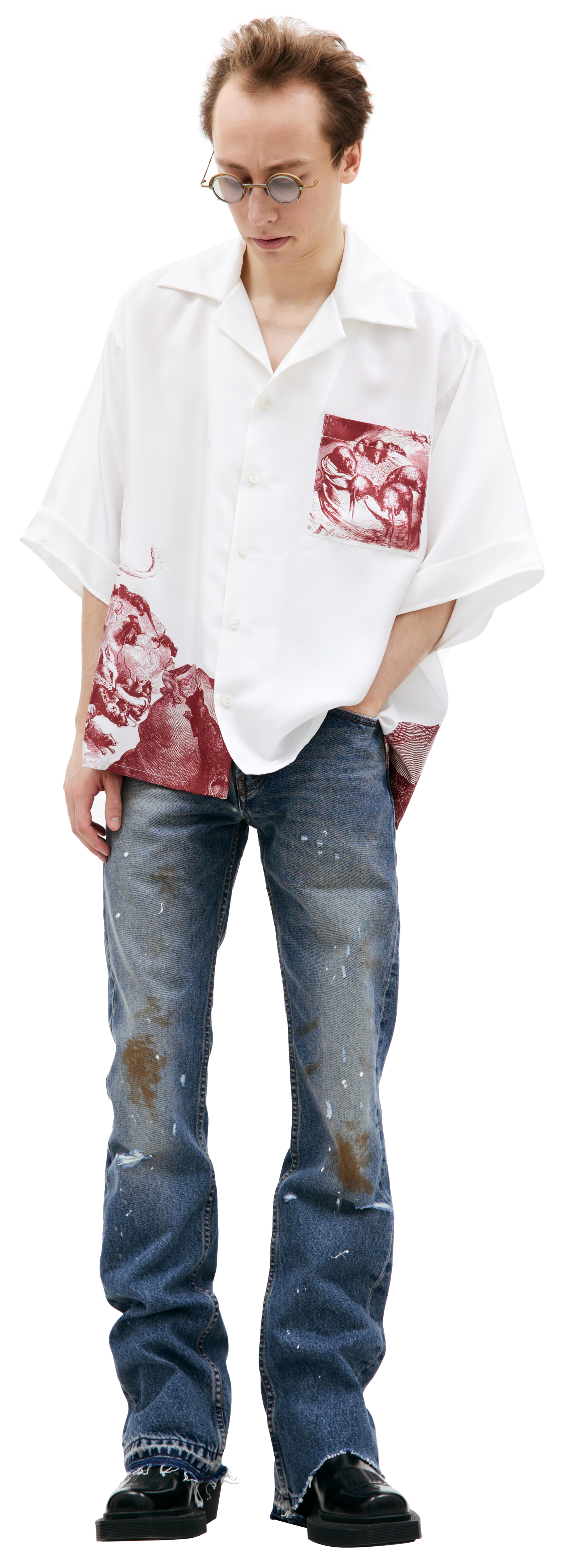 Enfants Riches Déprimés Rat Palace silk shirt