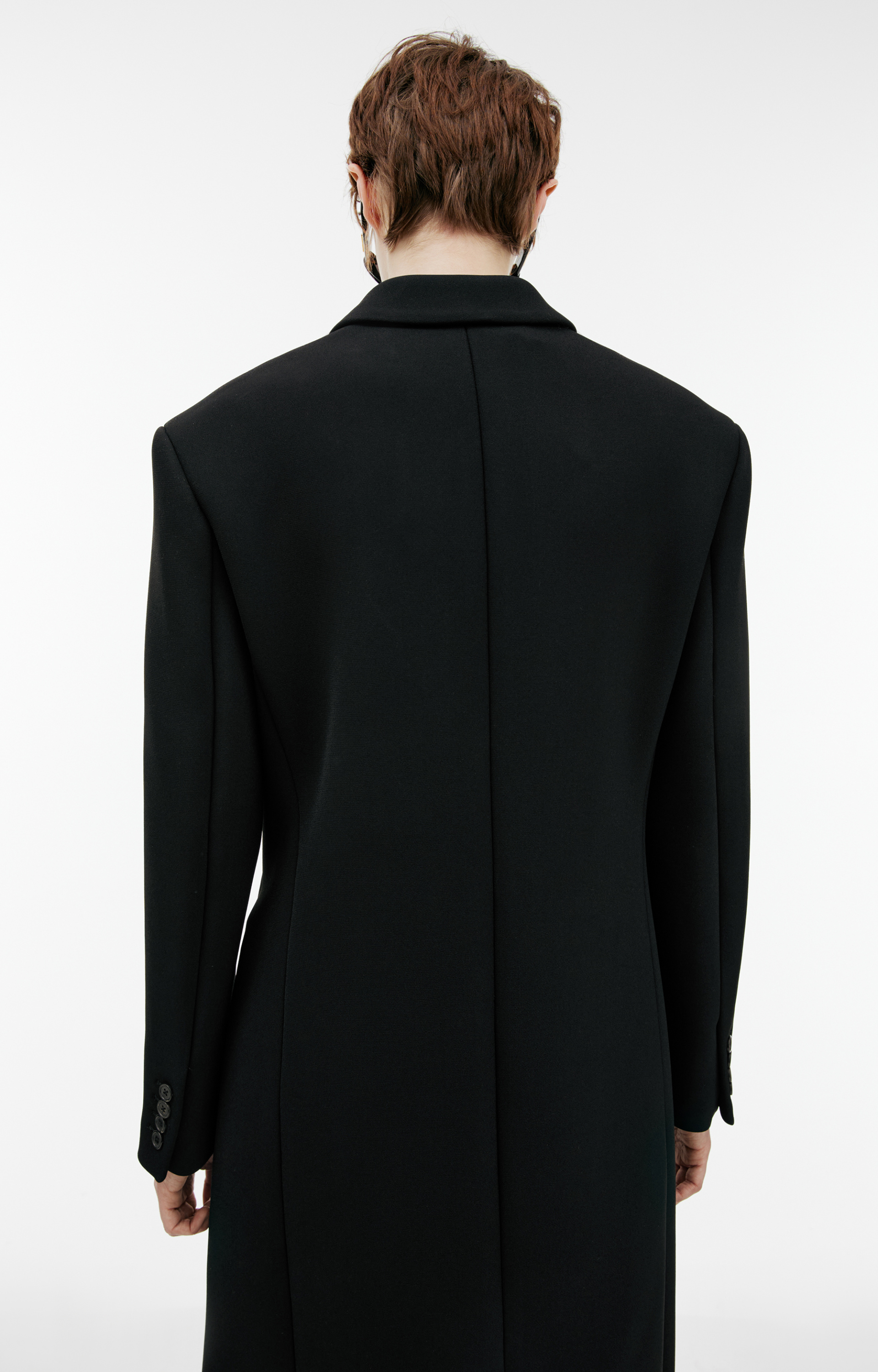 The Row Double-breasted viscose coat