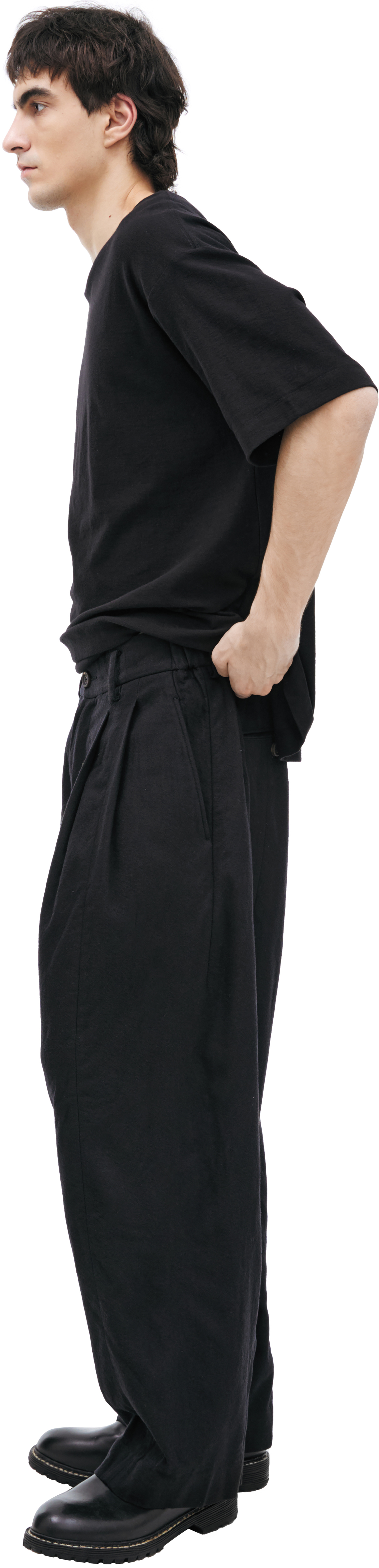 Ziggy Chen Wool Pleated Trousers