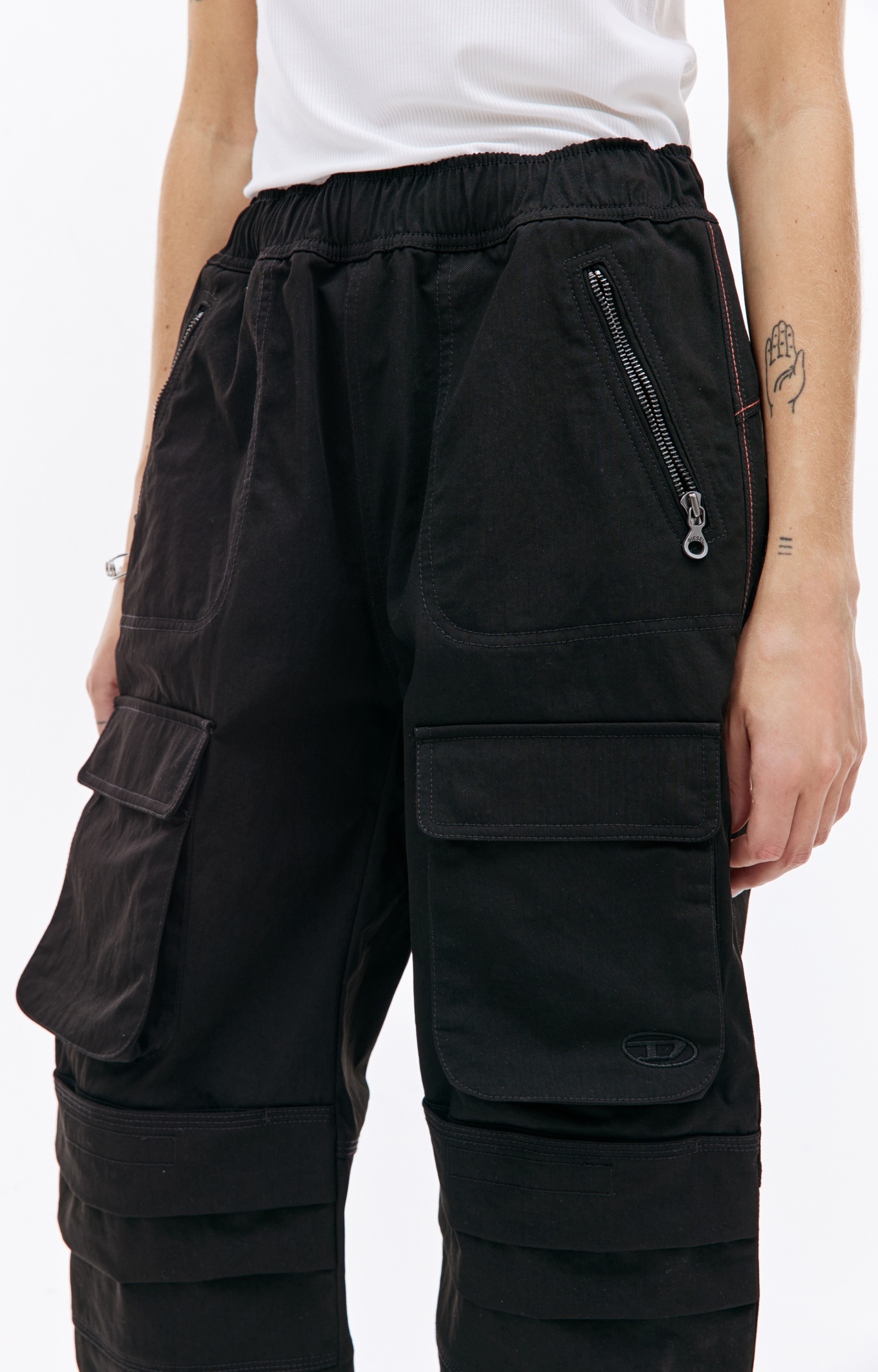 Diesel Black P-Mirt Trousers