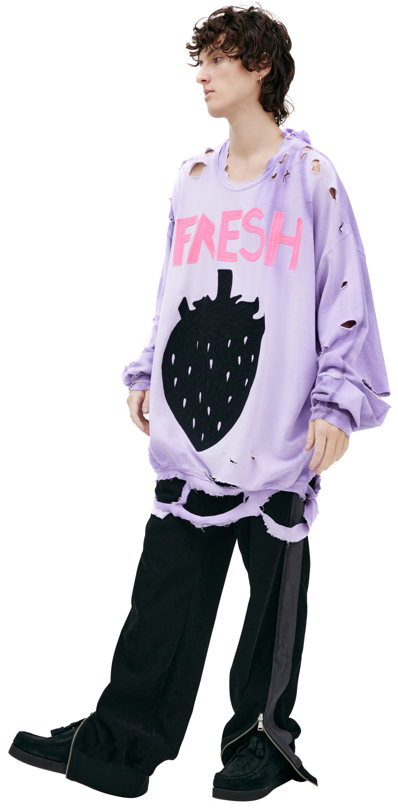 WESTFALL Longsleeve with ripped effect