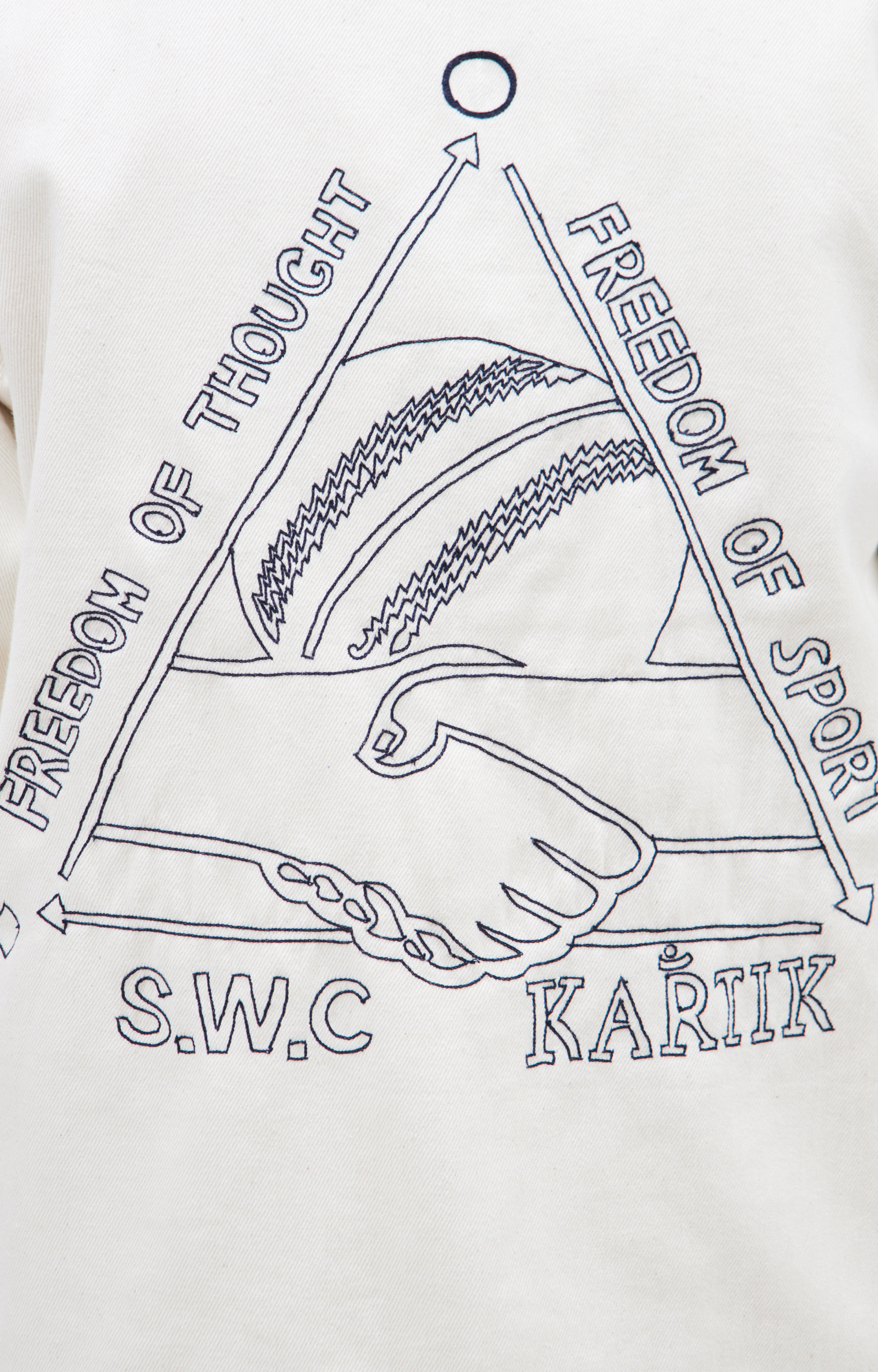 KARTIK Research KR x S.W.C embroidered shirt