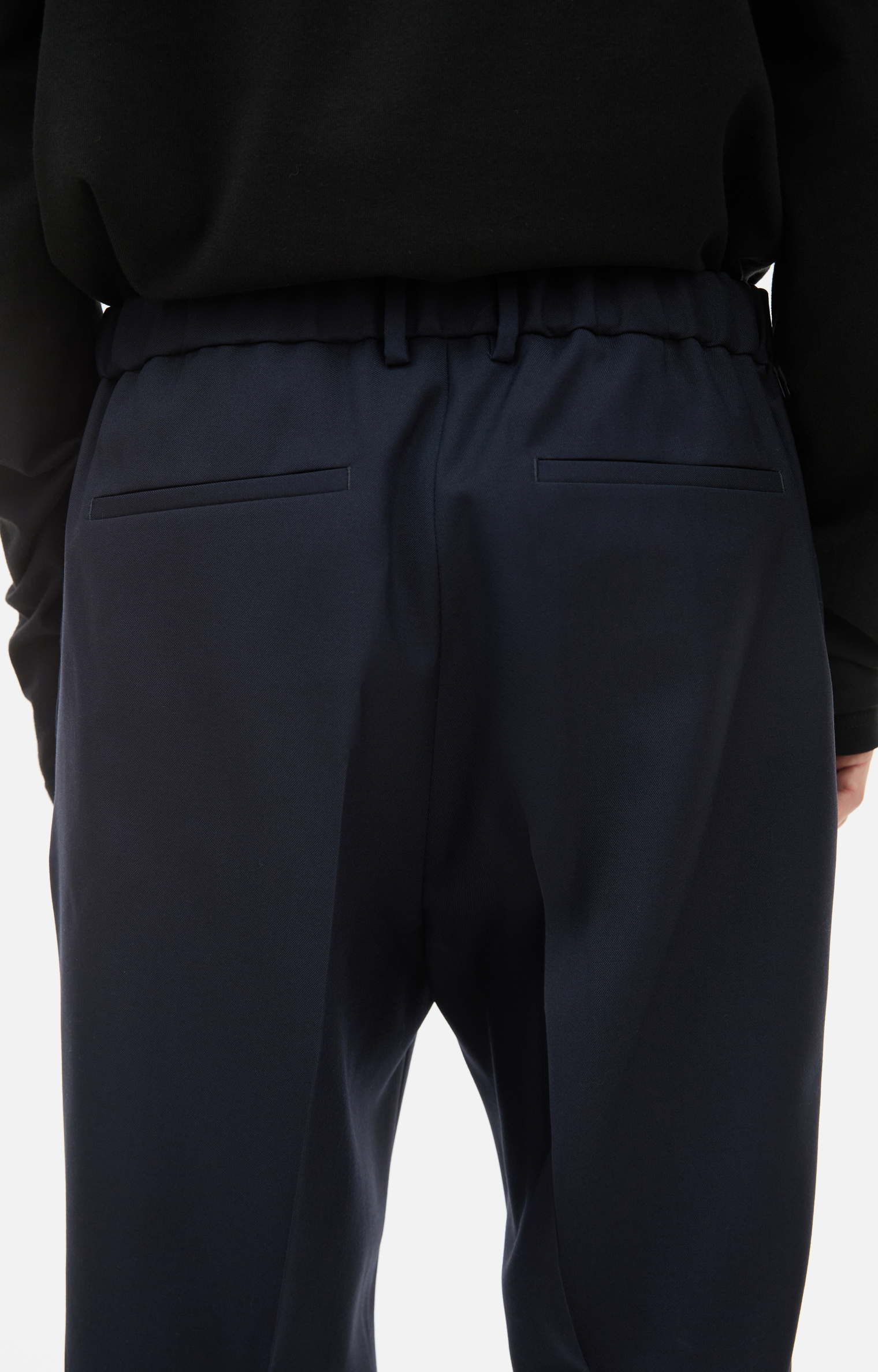 Jil Sander Navy blue wool trousers