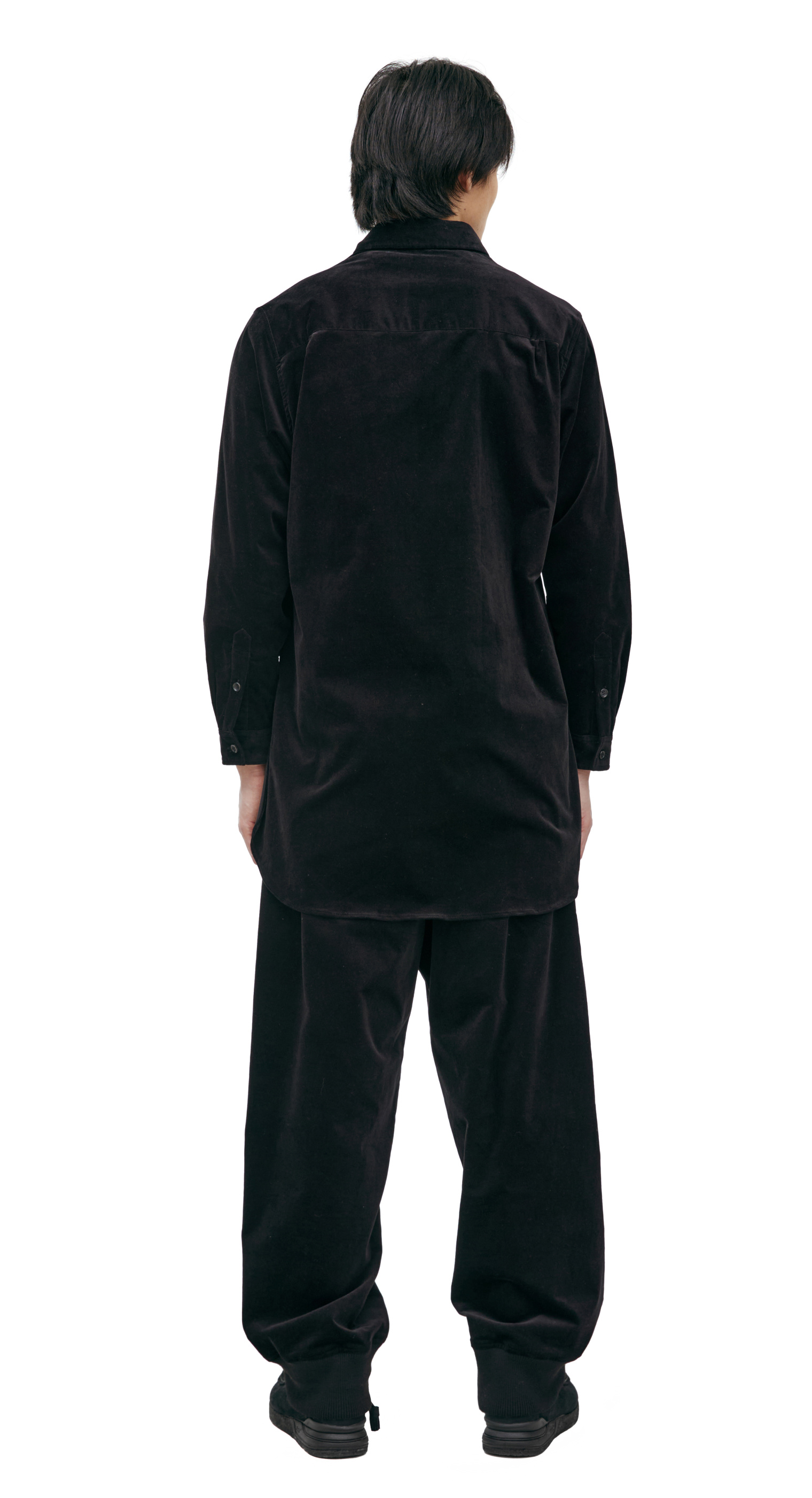 Yohji Yamamoto Black velour shirt