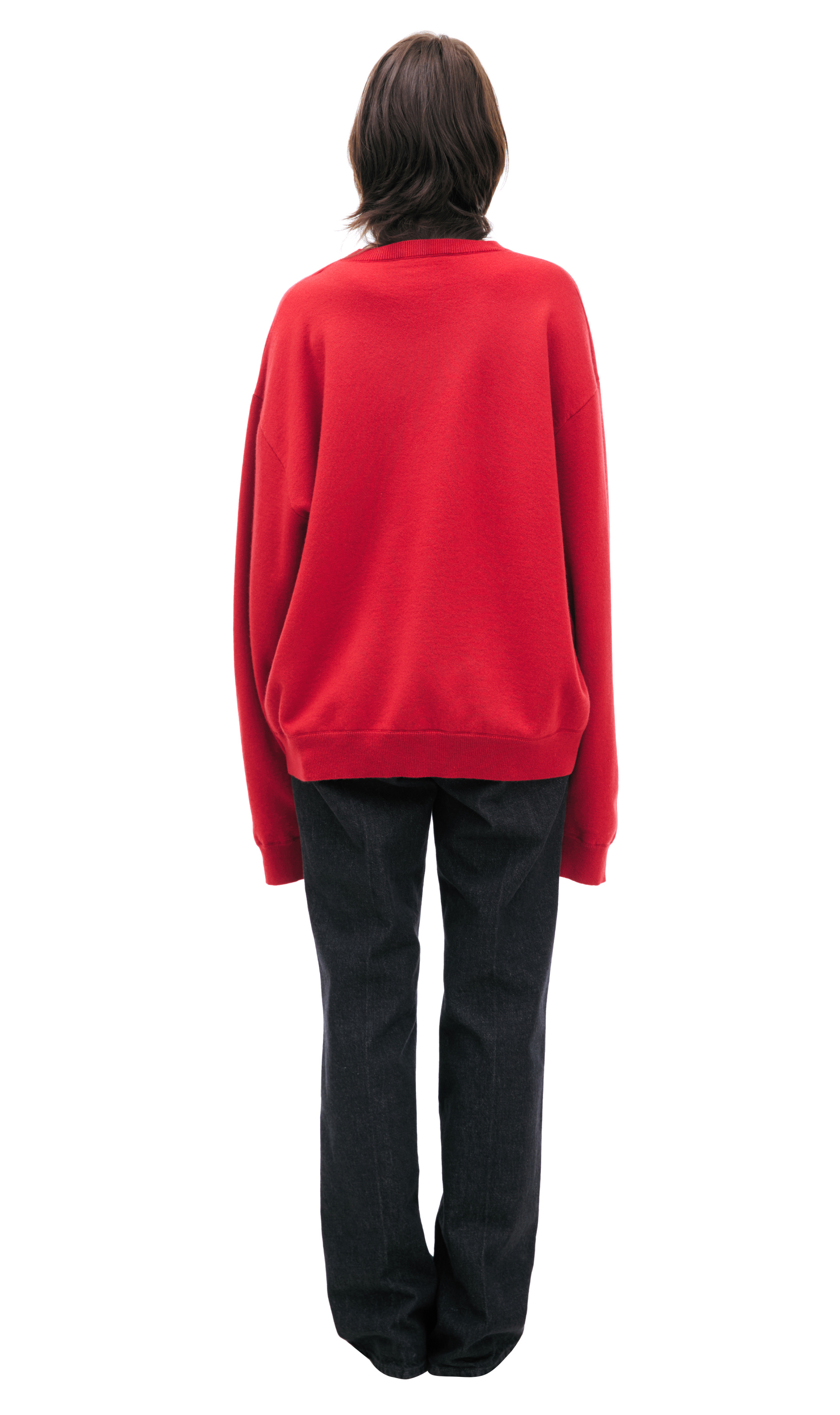 The Row Red cashmere sweater
