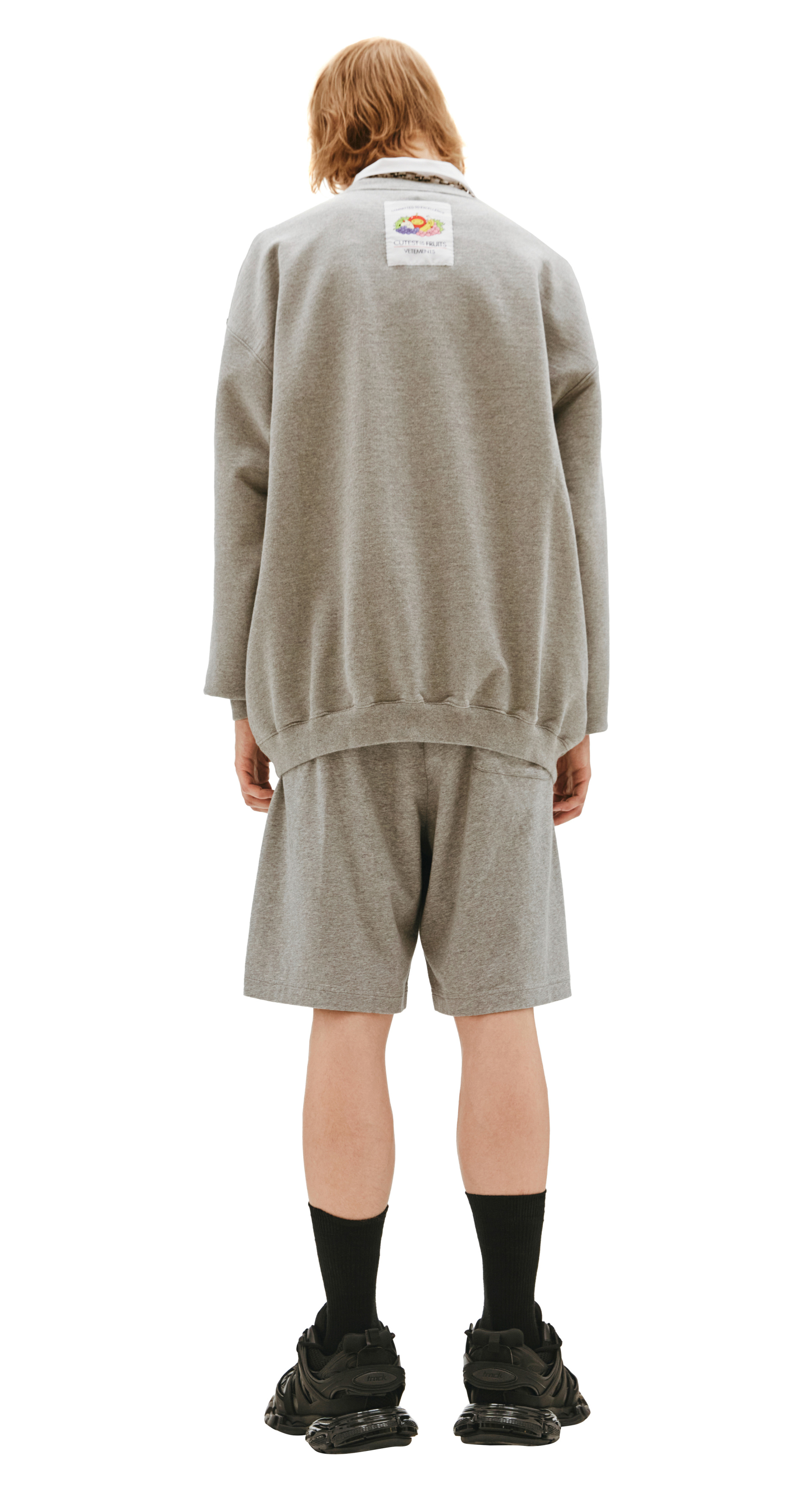 VETEMENTS Grey Printed Sweatshirt