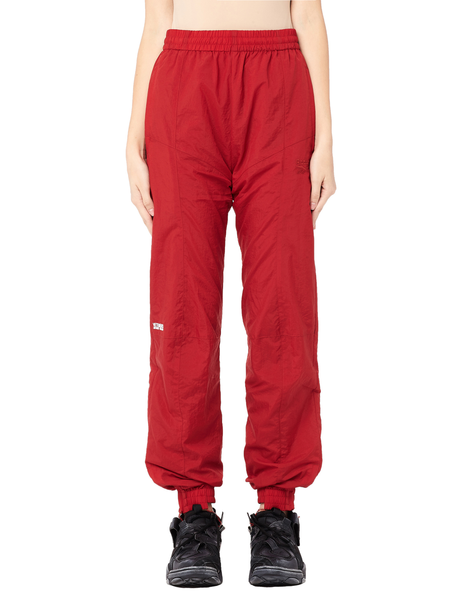 VETEMENTS Reebok Red Reworked Tracksuit Pants