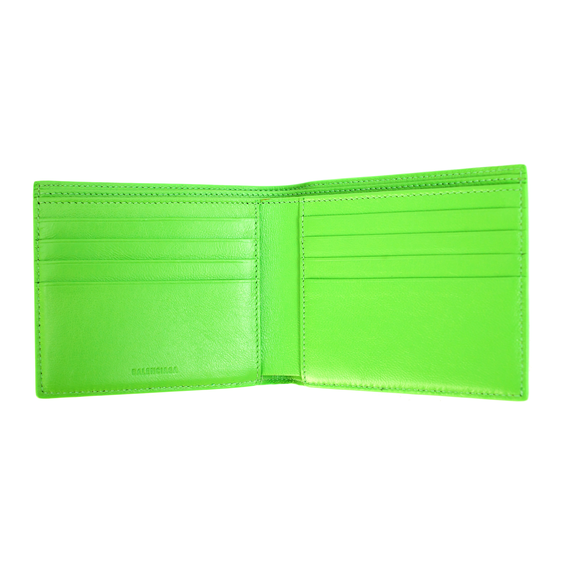 Balenciaga Printed Leather Logo Wallet