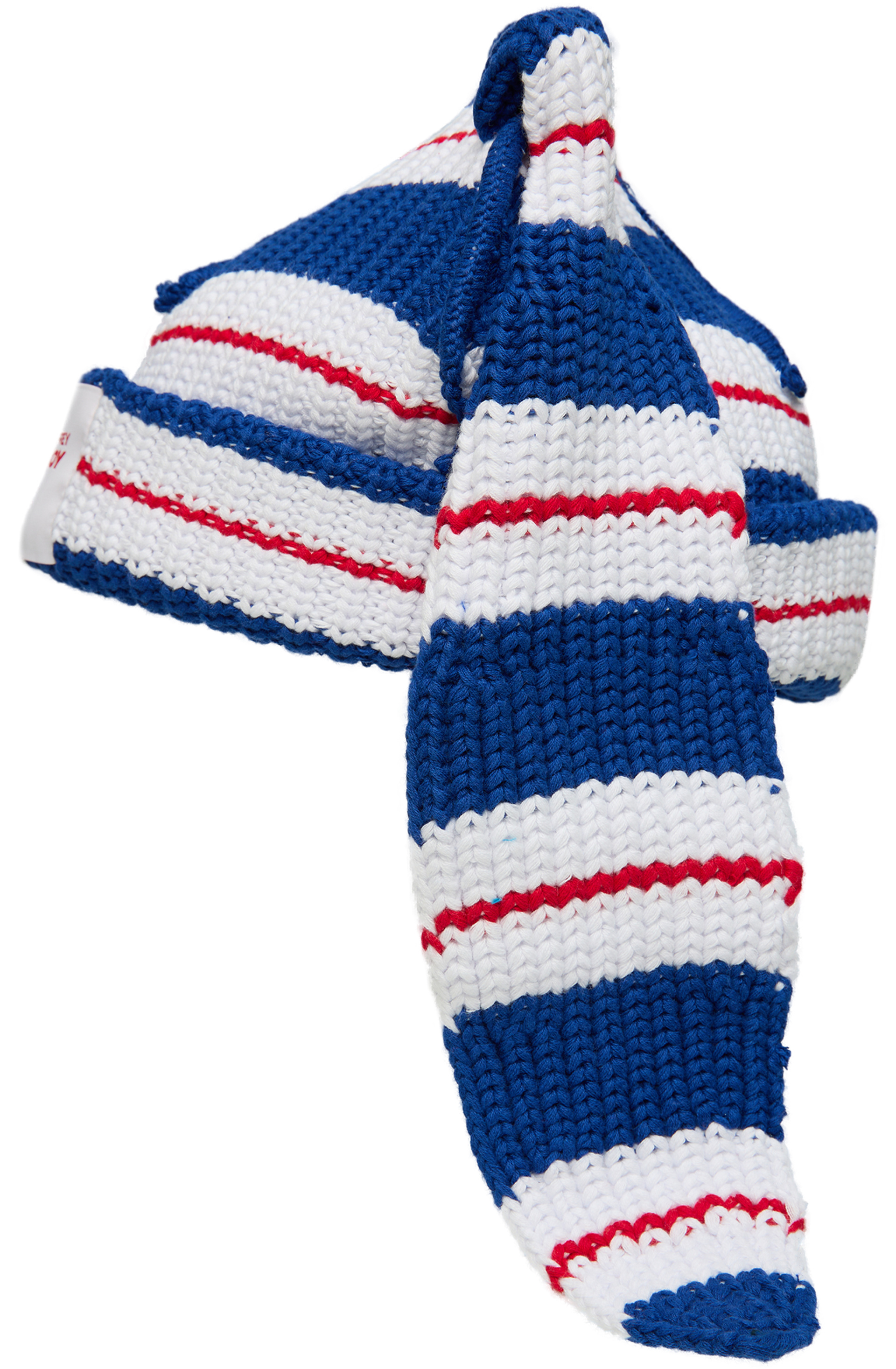 CHARLES JEFFREY LOVERBOY Knitted striped beanie