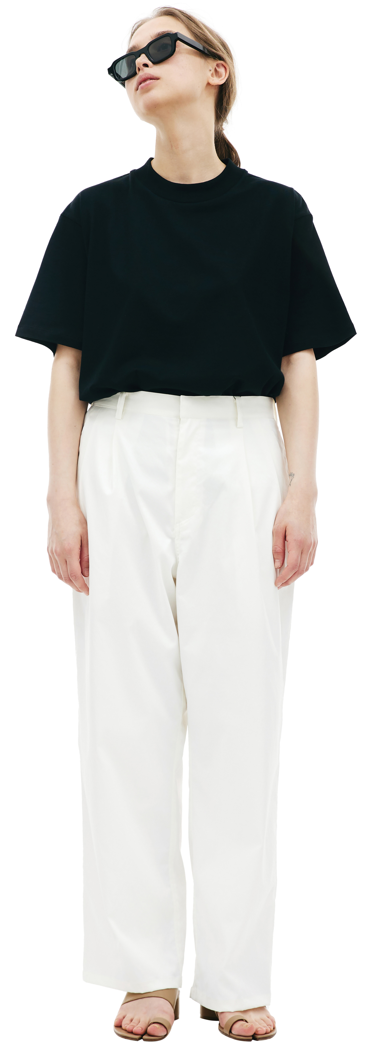 KIMMY White straight trousers