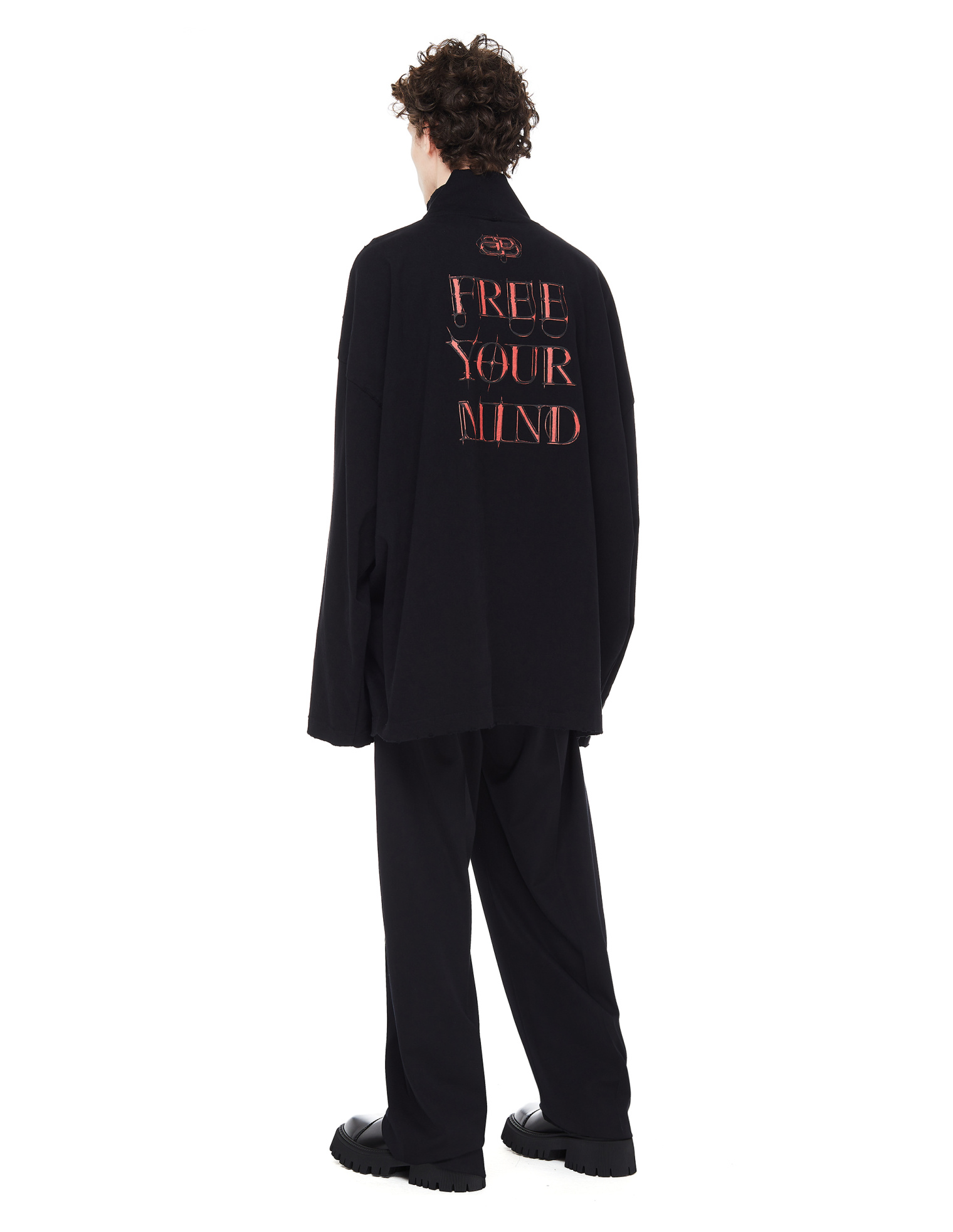 Balenciaga Free Your Mind Printed L/S T-shirt