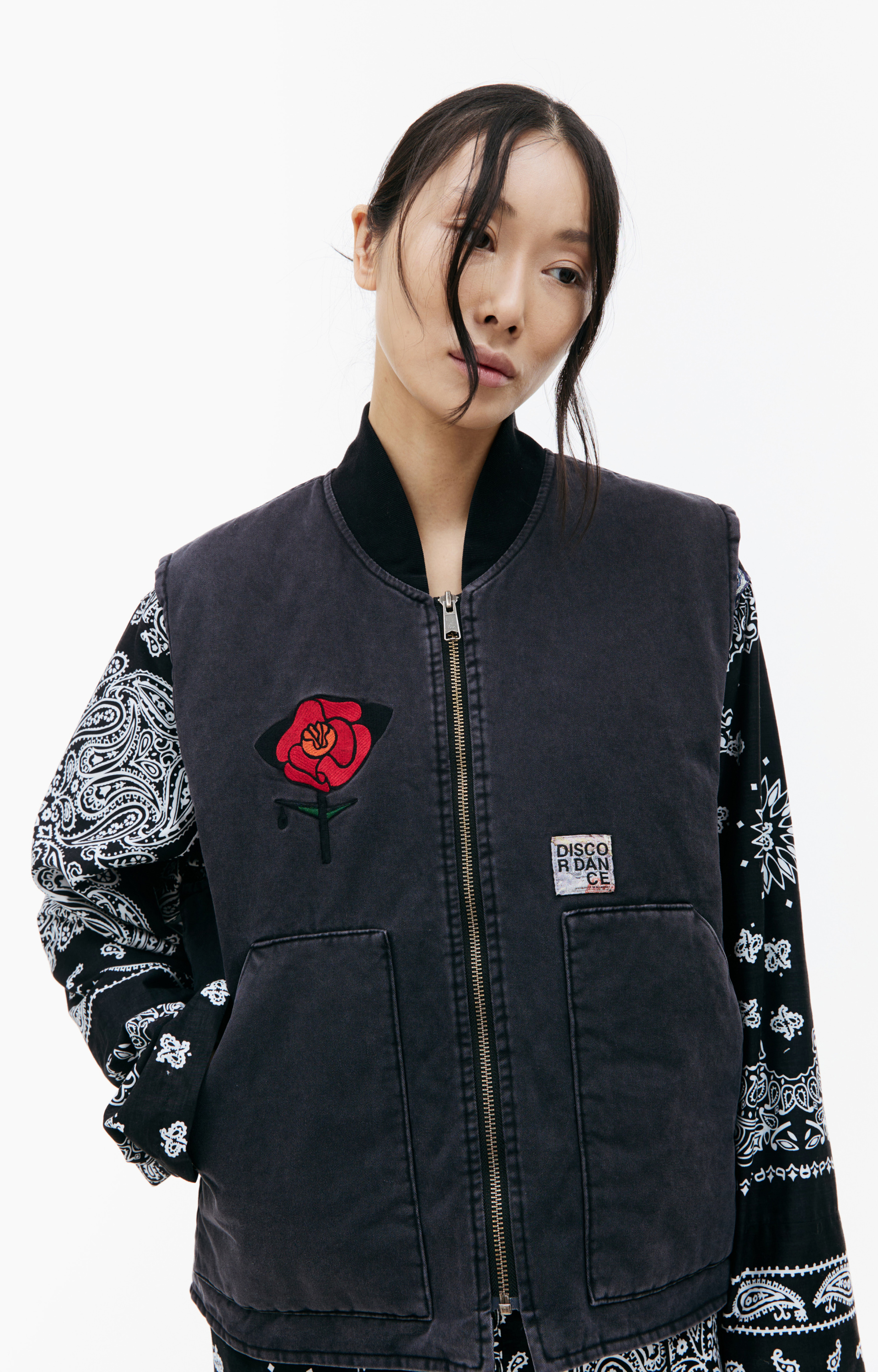 Children of the discordance Embroidered cotton vest