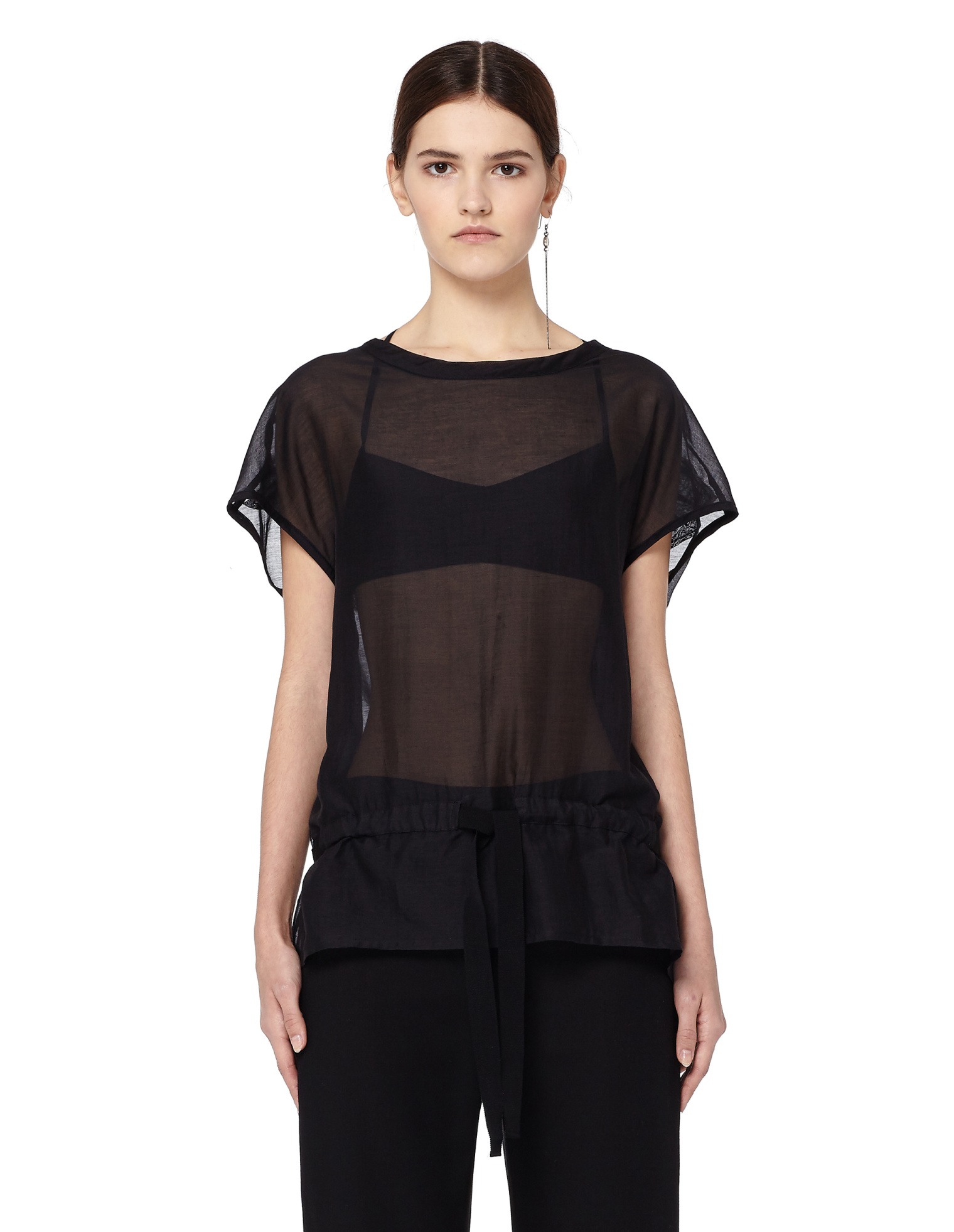 Ann Demeulemeester Sheer oversized top