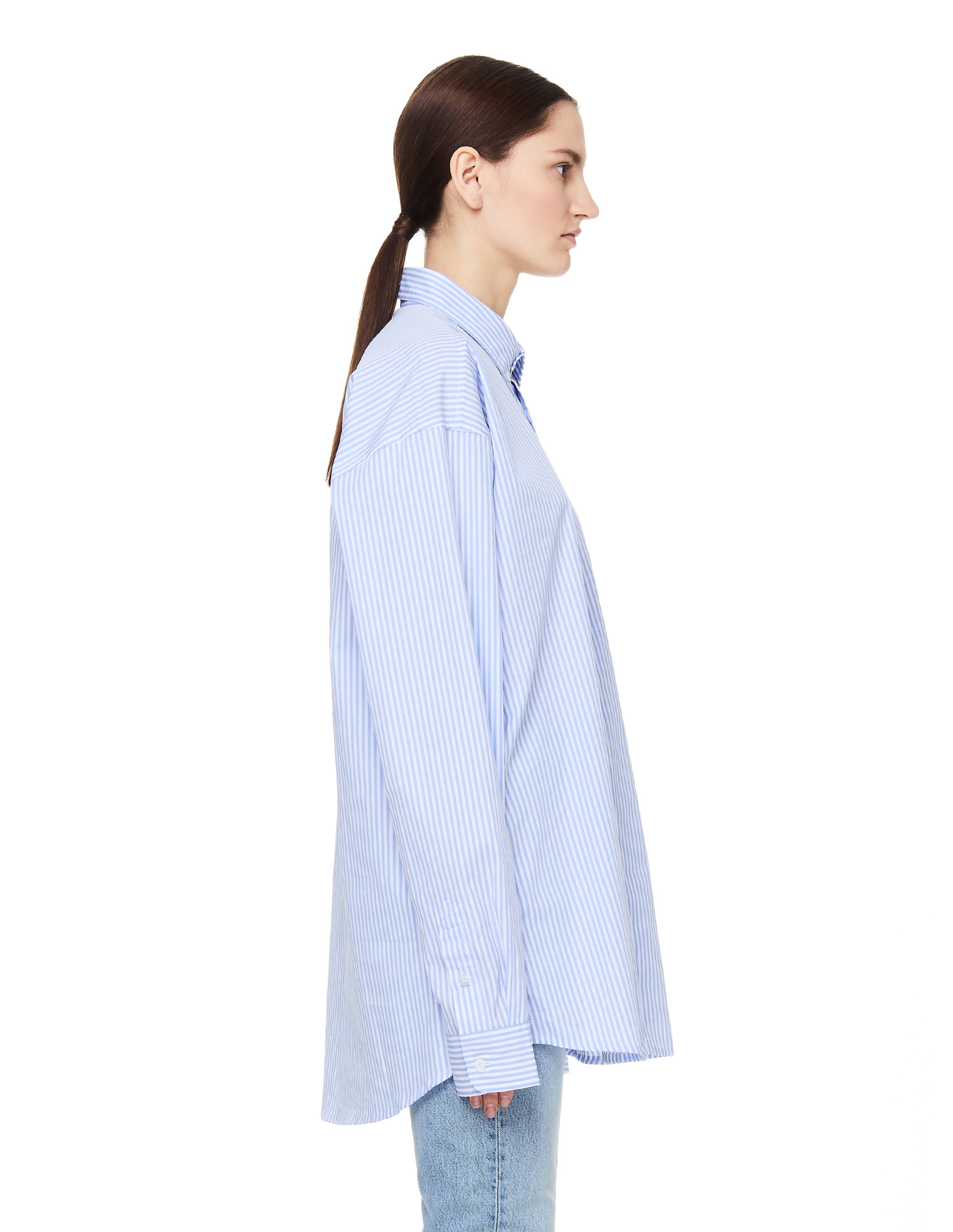 VETEMENTS Рубашка из хлопка с вышивкой на грузинском