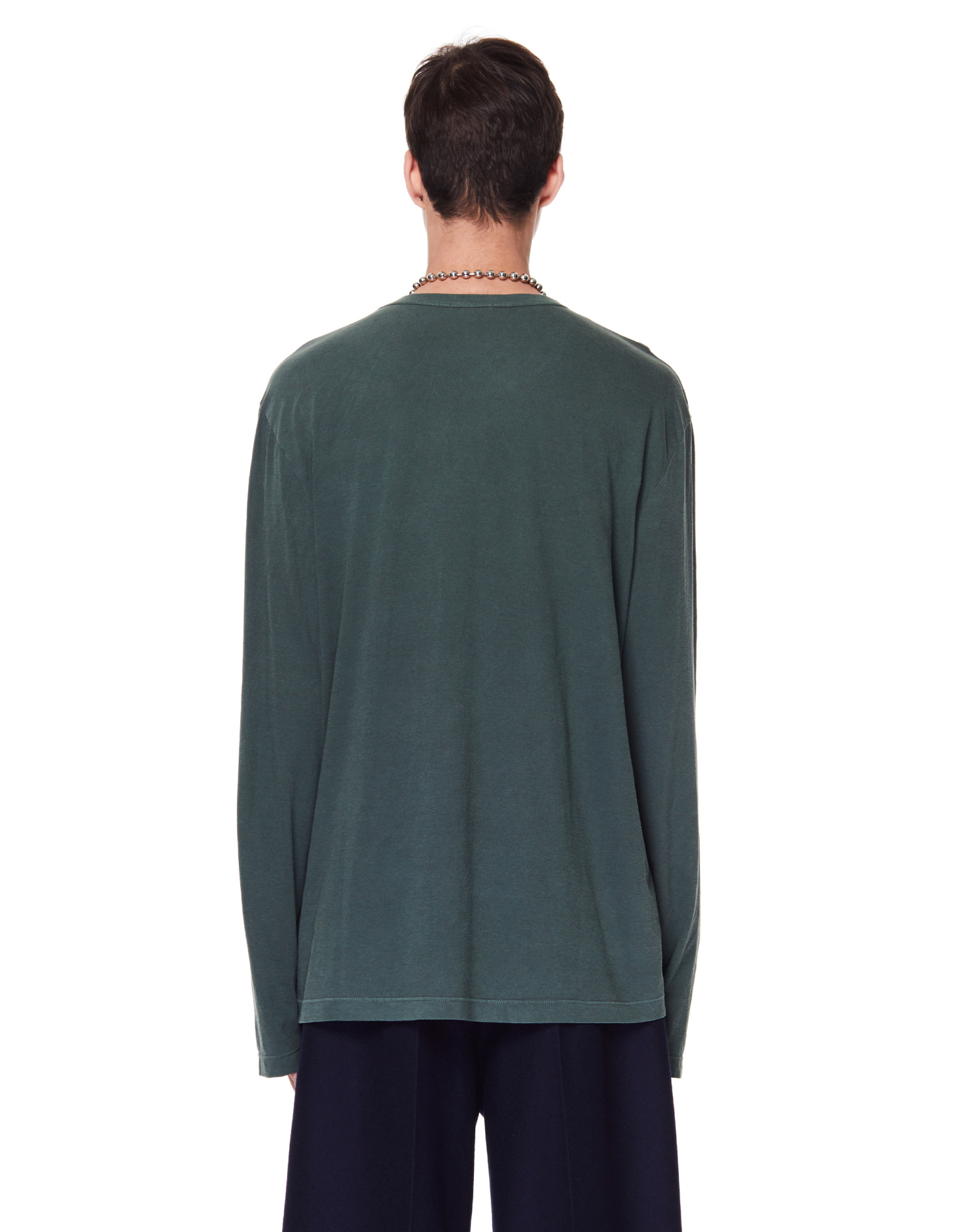 James Perse Green Cotton L/S T-Shirt