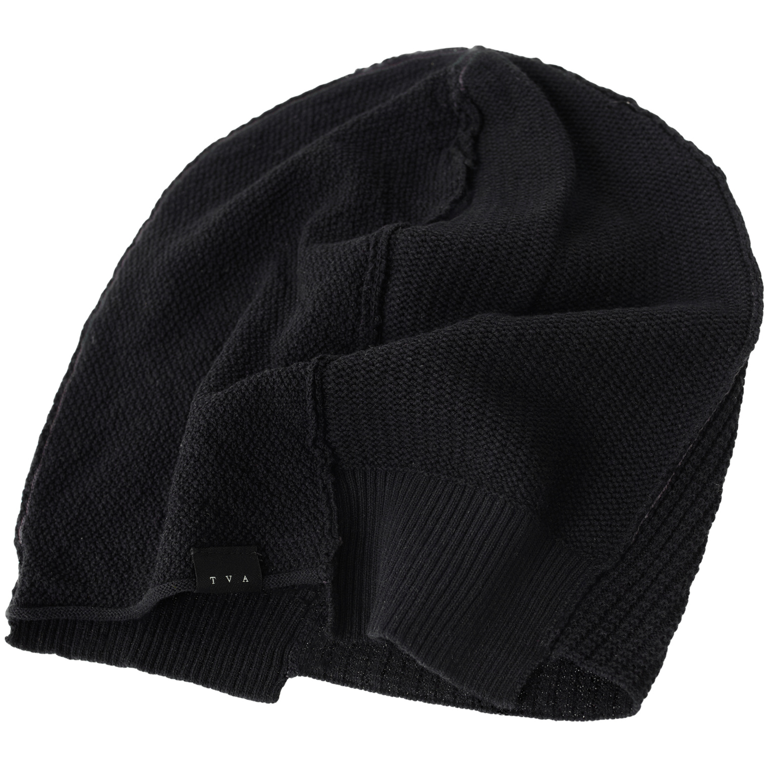 The Viridi-Anne Black cotton beanie