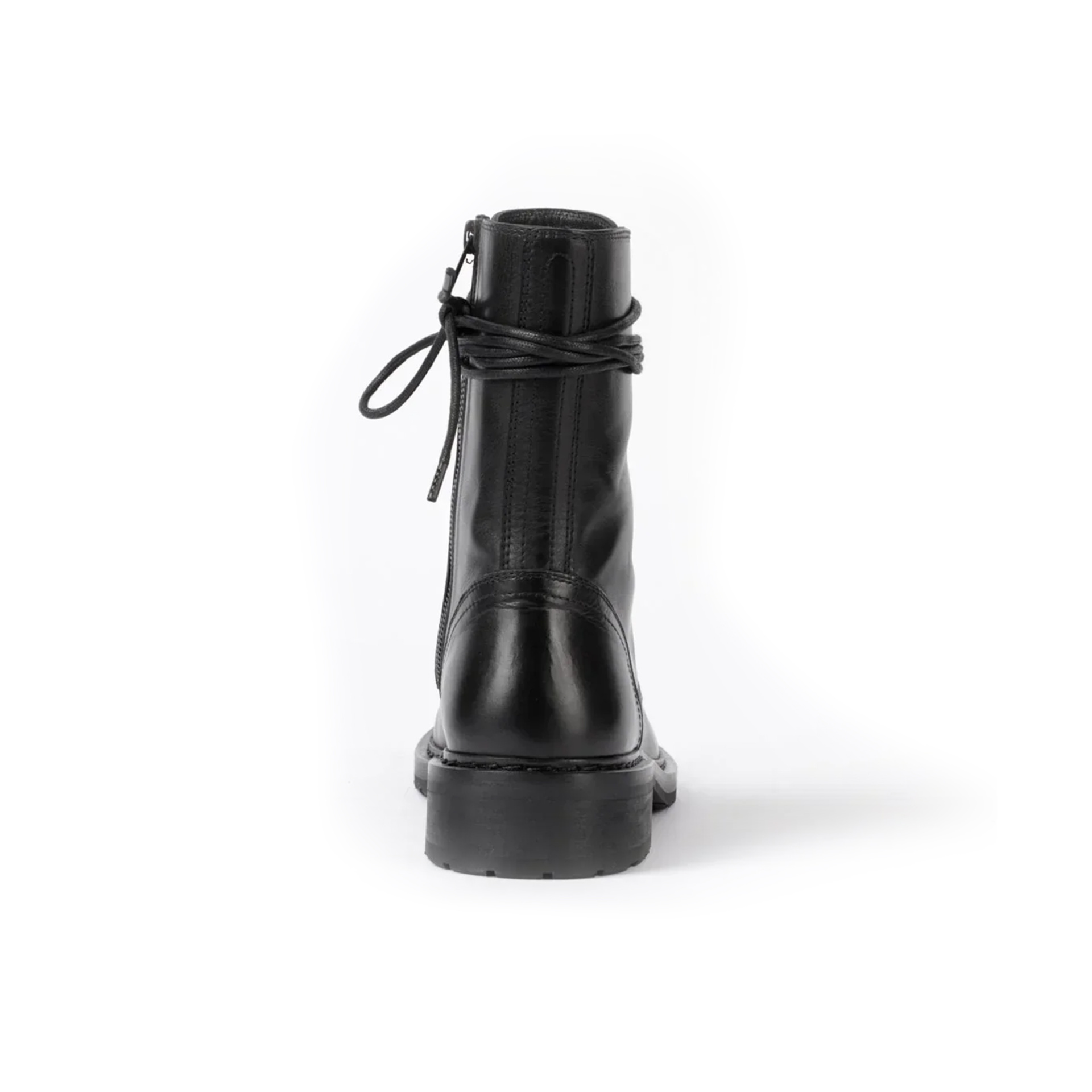 Ann Demeulemeester Обувь-B0010062-LT047-099 кожаные ботинки DANNY ANKLE BOOTS, округлый мыс, длинные шнурки, черные