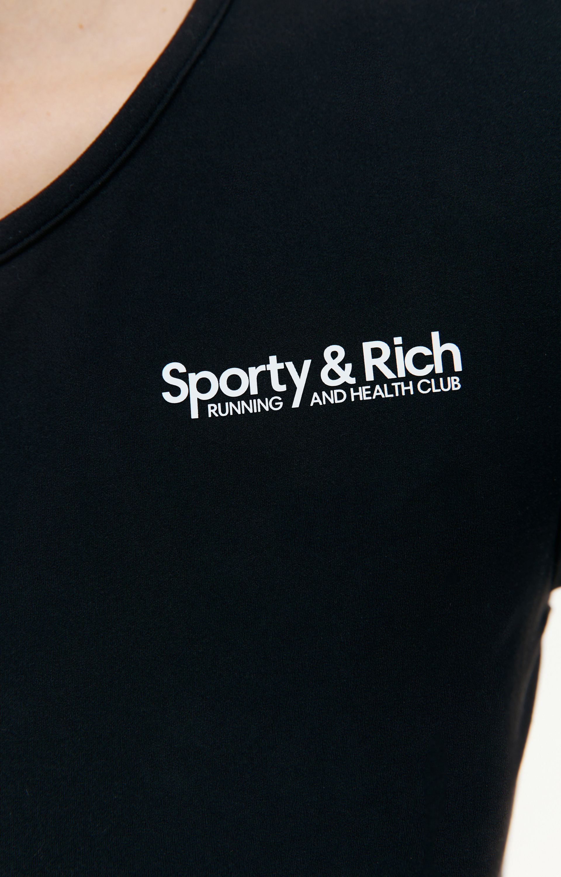 SPORTY & RICH \'Running\' cropped t-shirt